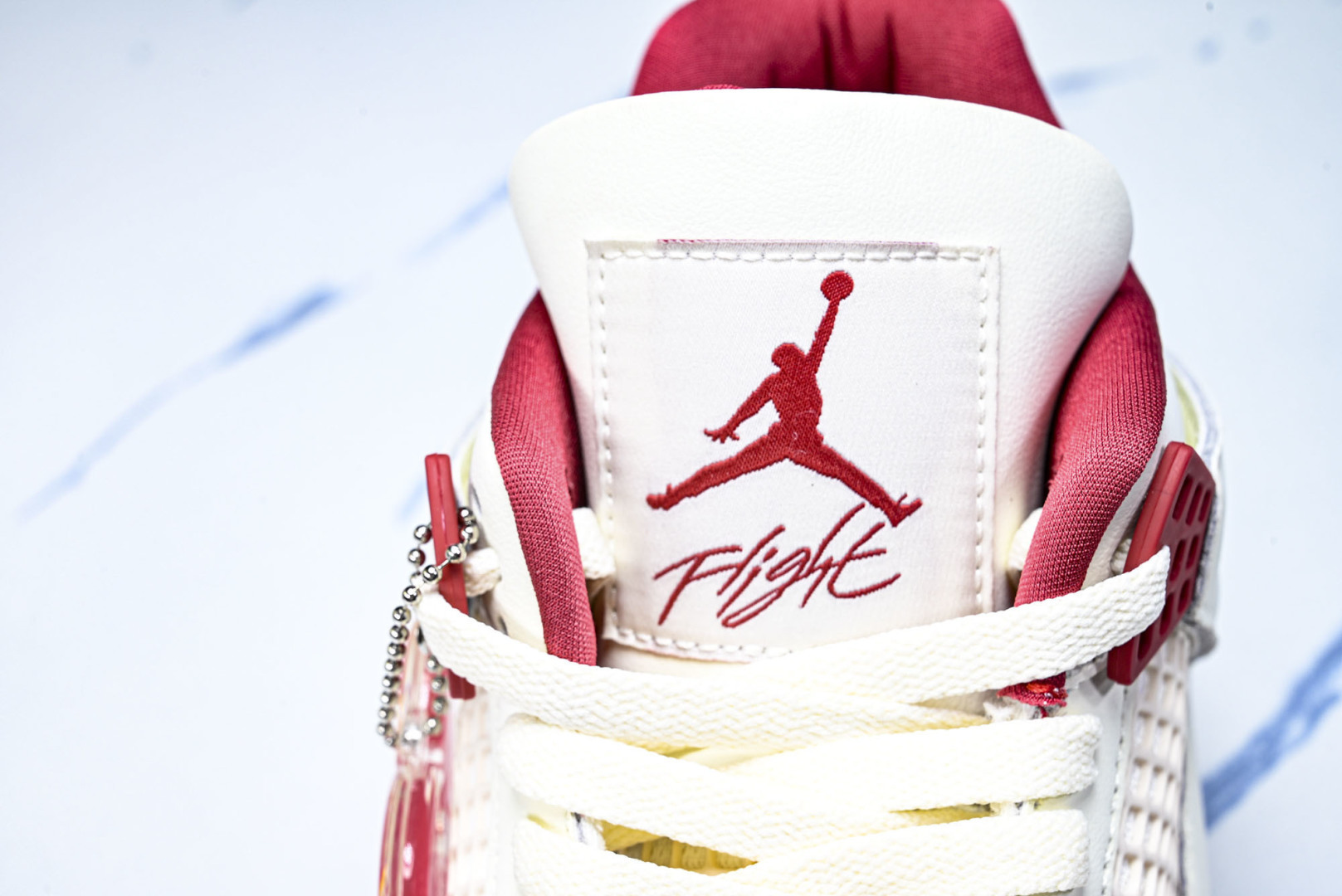 AJ4 EUR:40-48.5P:480纯原-Air Jordan 4 “Sierra Red”情人节白