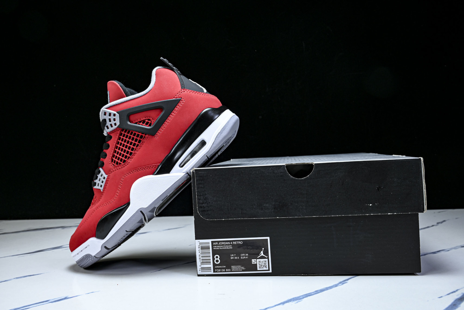AJ4 EUR:40-48.5P:570纯原-Air Jordan 4“Toro Bravo”公牛红复刻