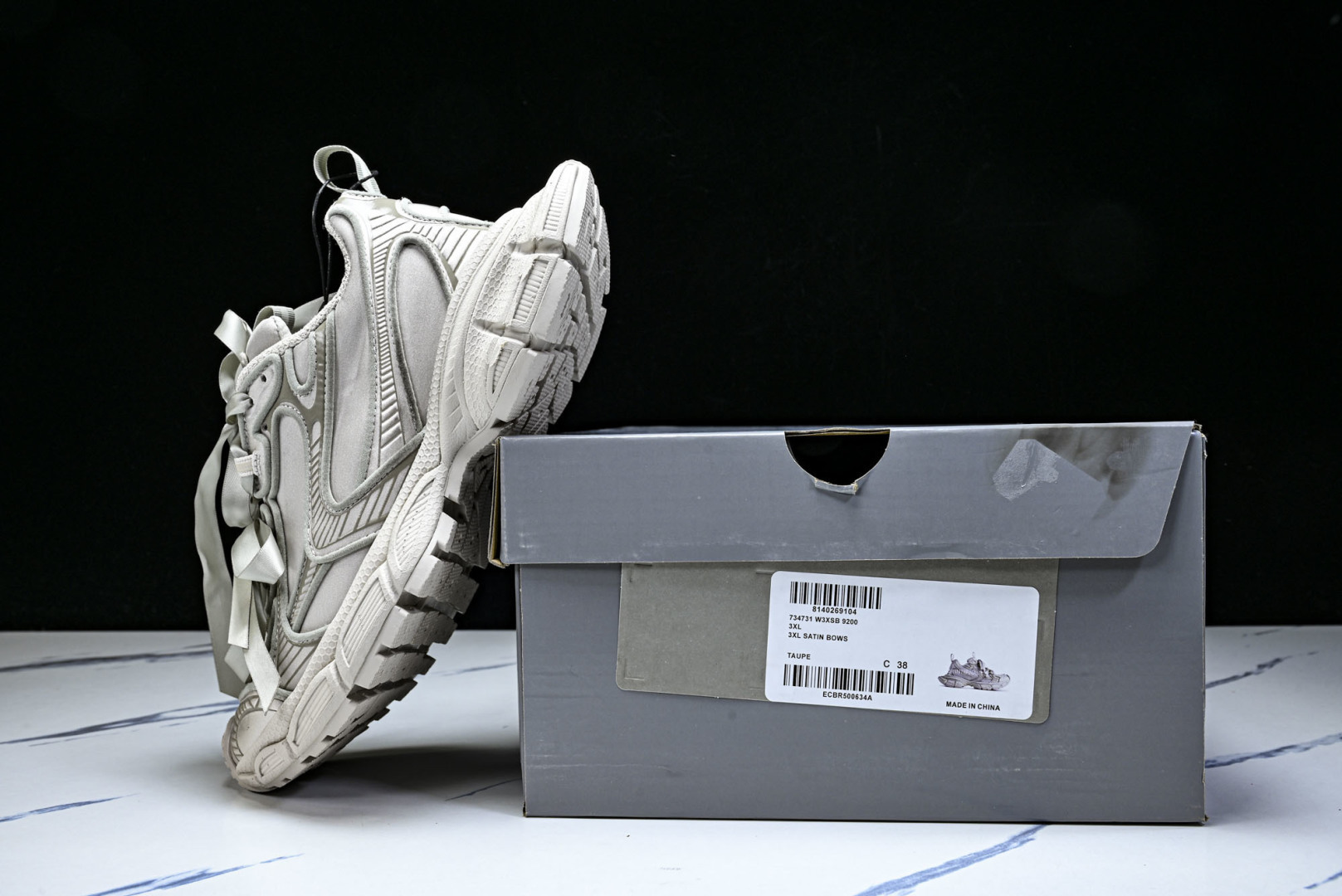 巴黎 EUR:35-46 偏大一码P:480纯原-Balenciaga 3XL Satin Bows 官