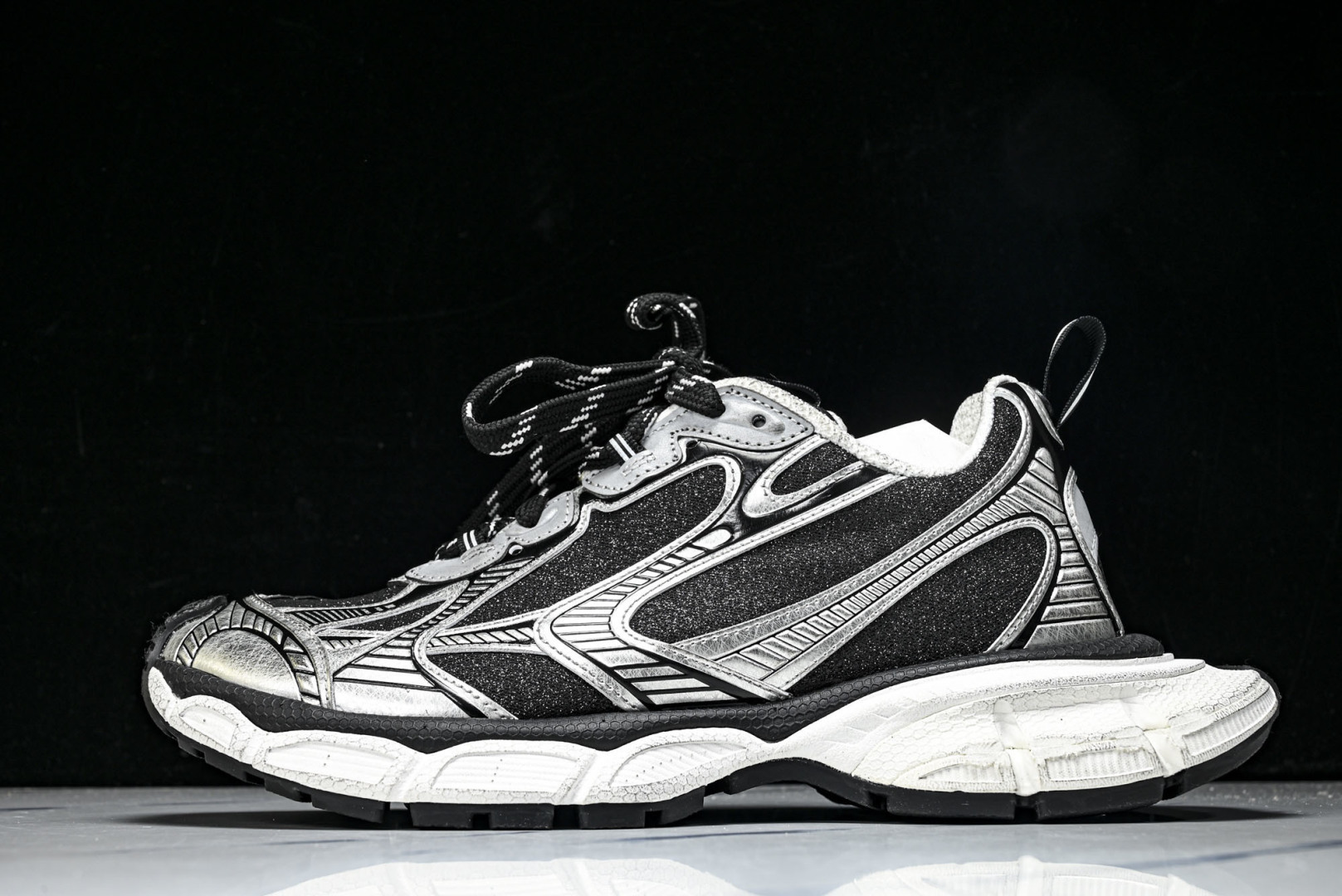 巴黎 EUR:35-46 偏大一码P:500纯原-Balenciaga 3XL 黑灰 W3XLX1080