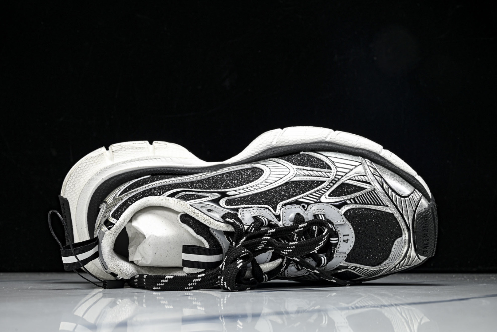 巴黎 EUR:35-46 偏大一码P:500纯原-Balenciaga 3XL 黑灰 W3XLX1080