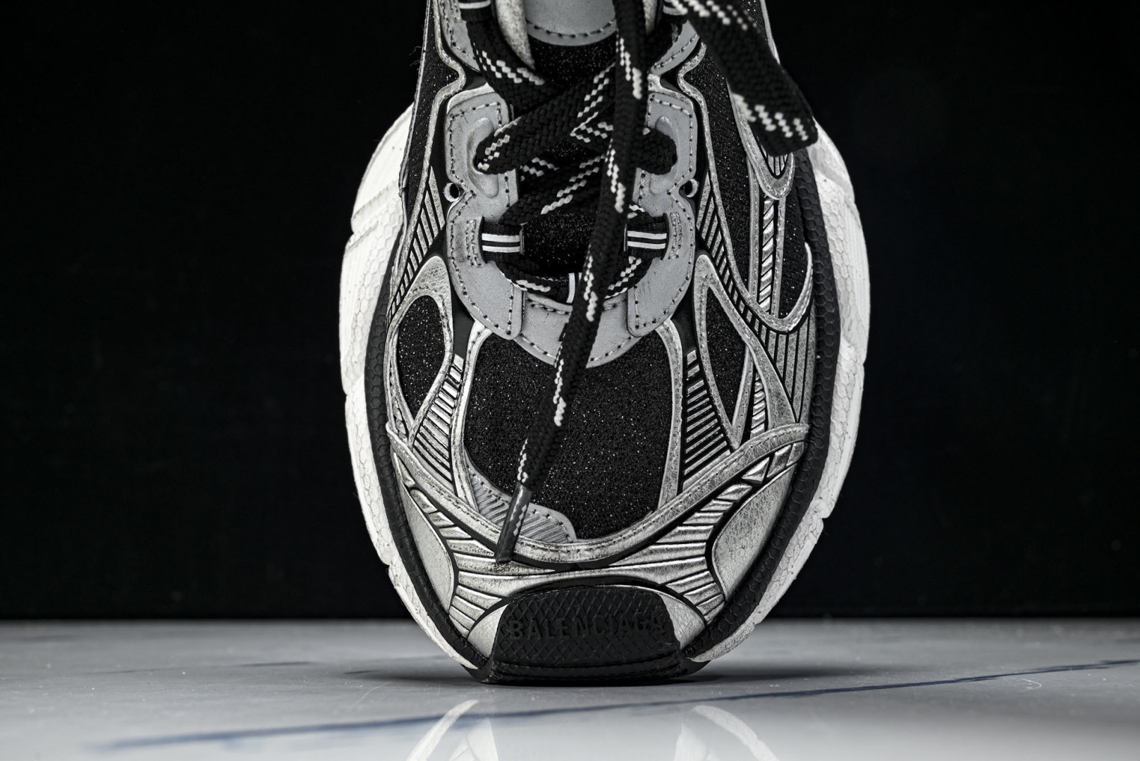 巴黎 EUR:35-46 偏大一码P:500纯原-Balenciaga 3XL 黑灰 W3XLX1080