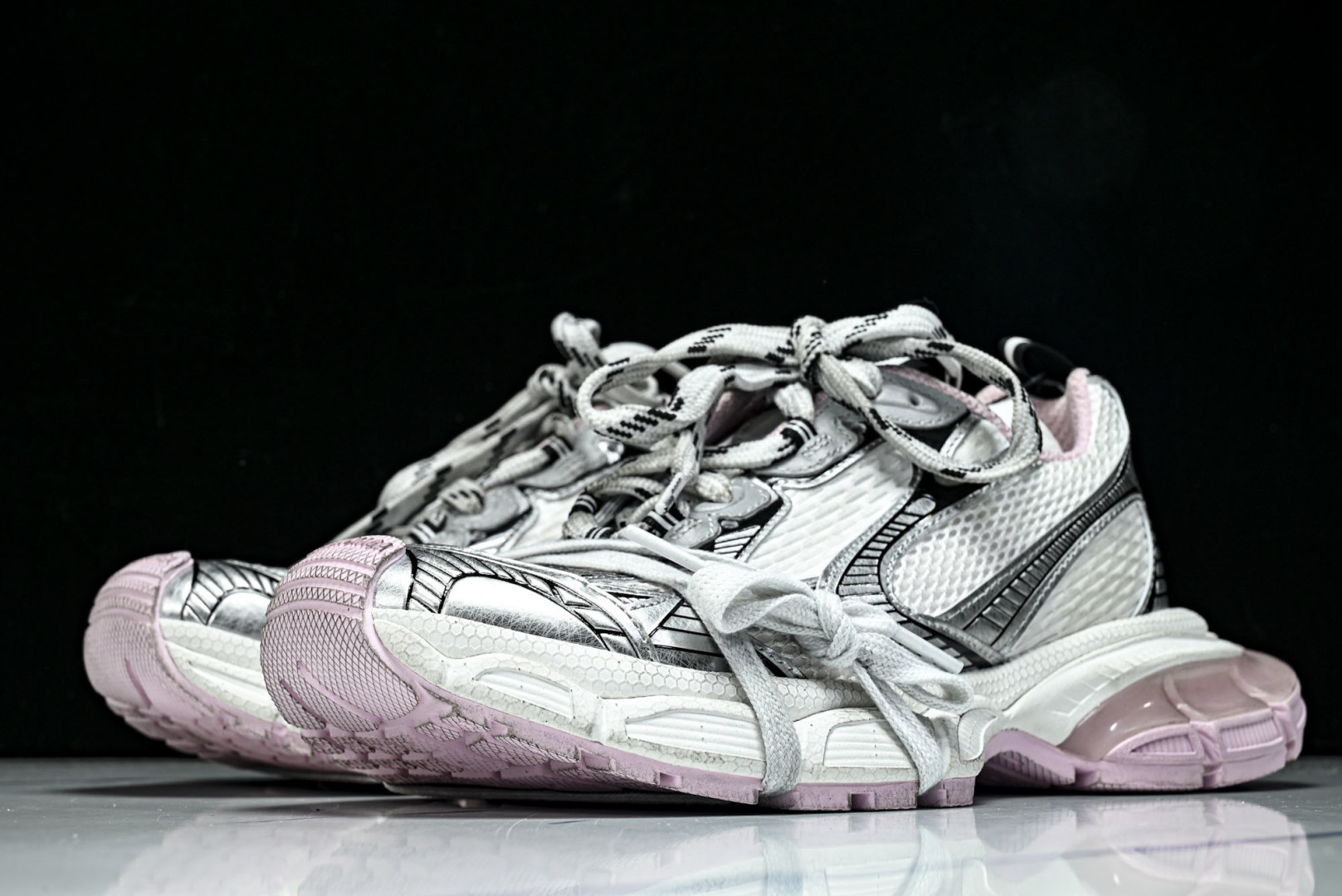 巴黎 EUR:35-46 偏大一码P:500纯原-Balenciaga 3XL 紫色 W3XGC 951