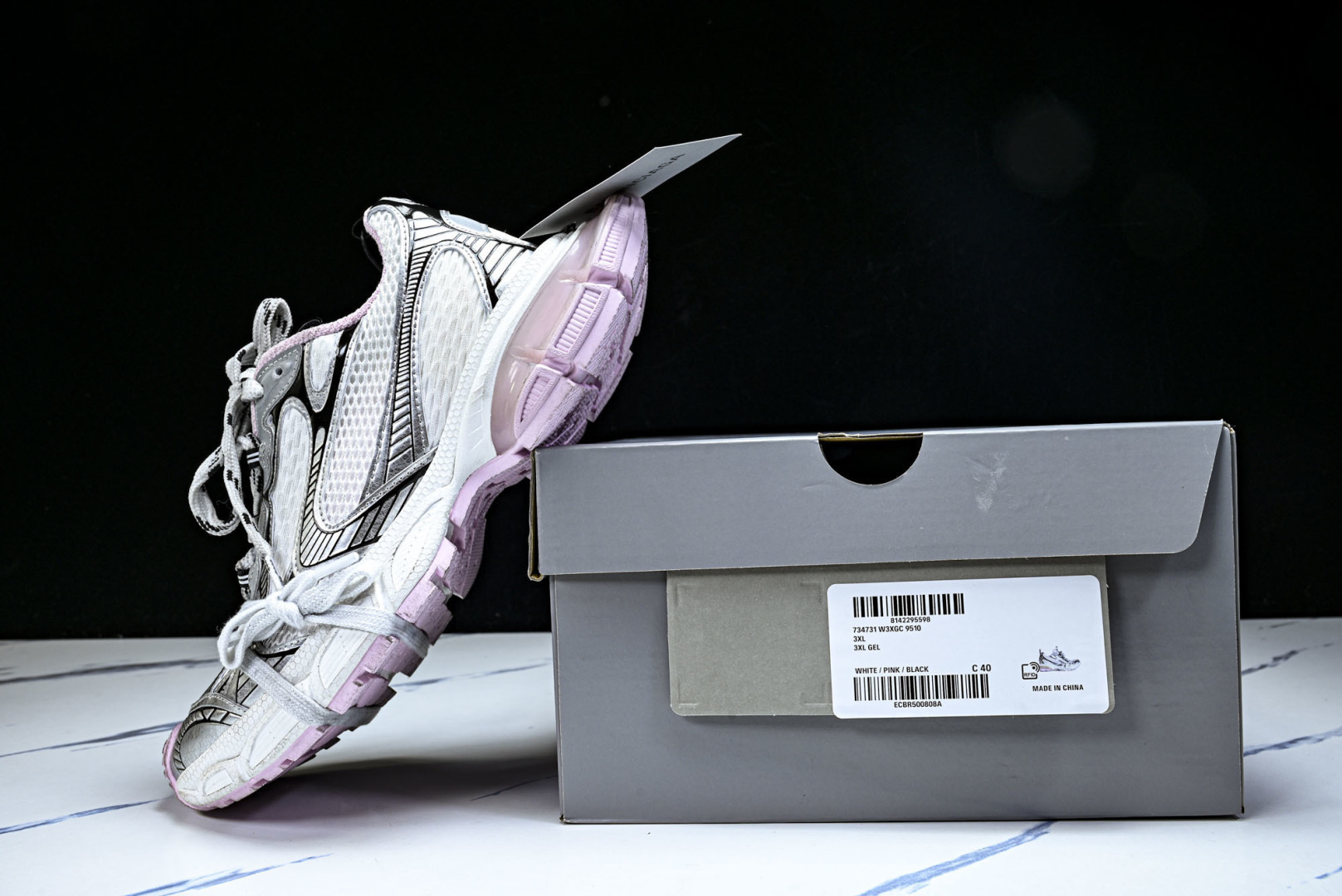 巴黎 EUR:35-46 偏大一码P:500纯原-Balenciaga 3XL 紫色 W3XGC 951