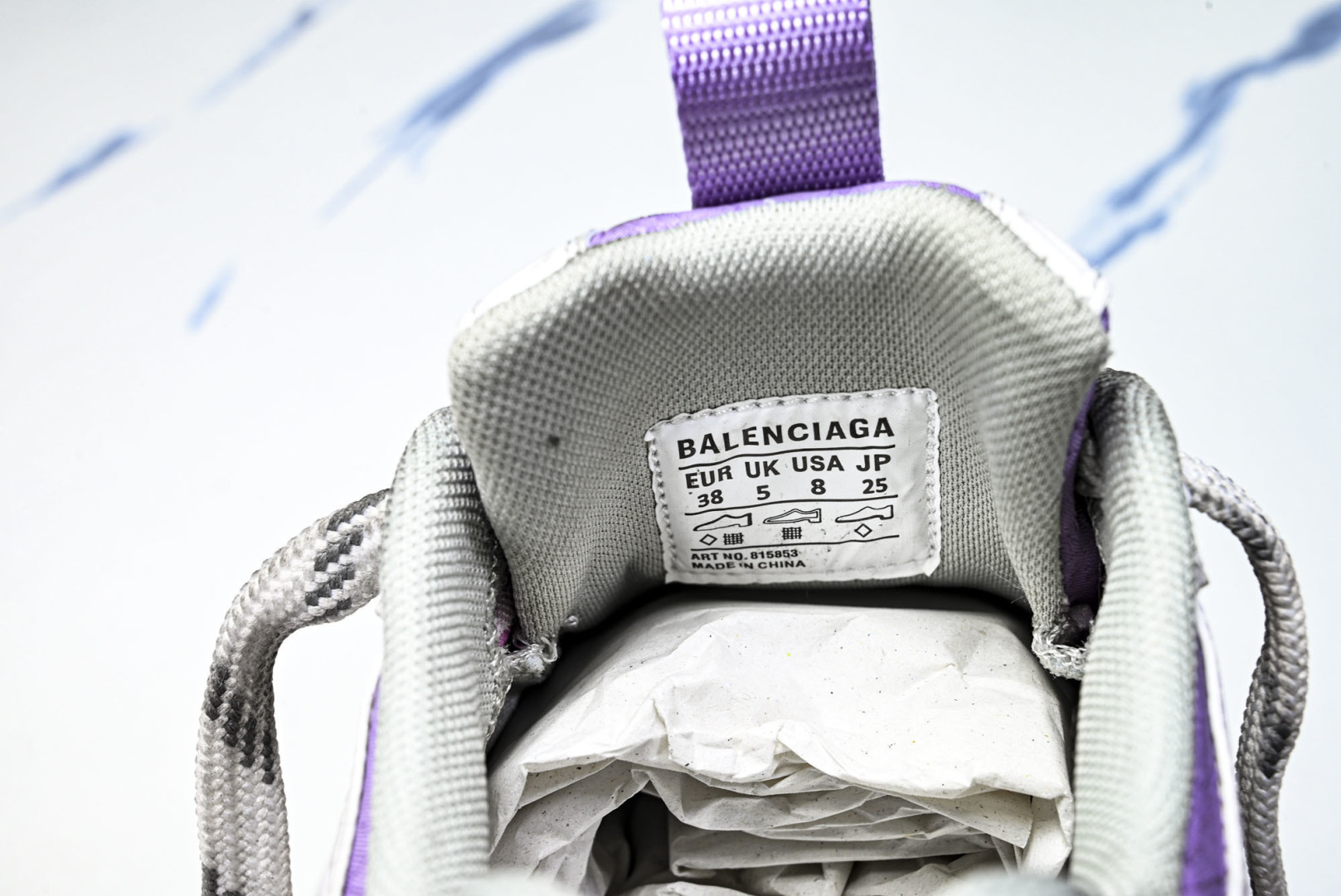 巴黎 EUR:35-46 偏大一码P:540纯原-Balenciaga 6XL 白紫 W6XES 599
