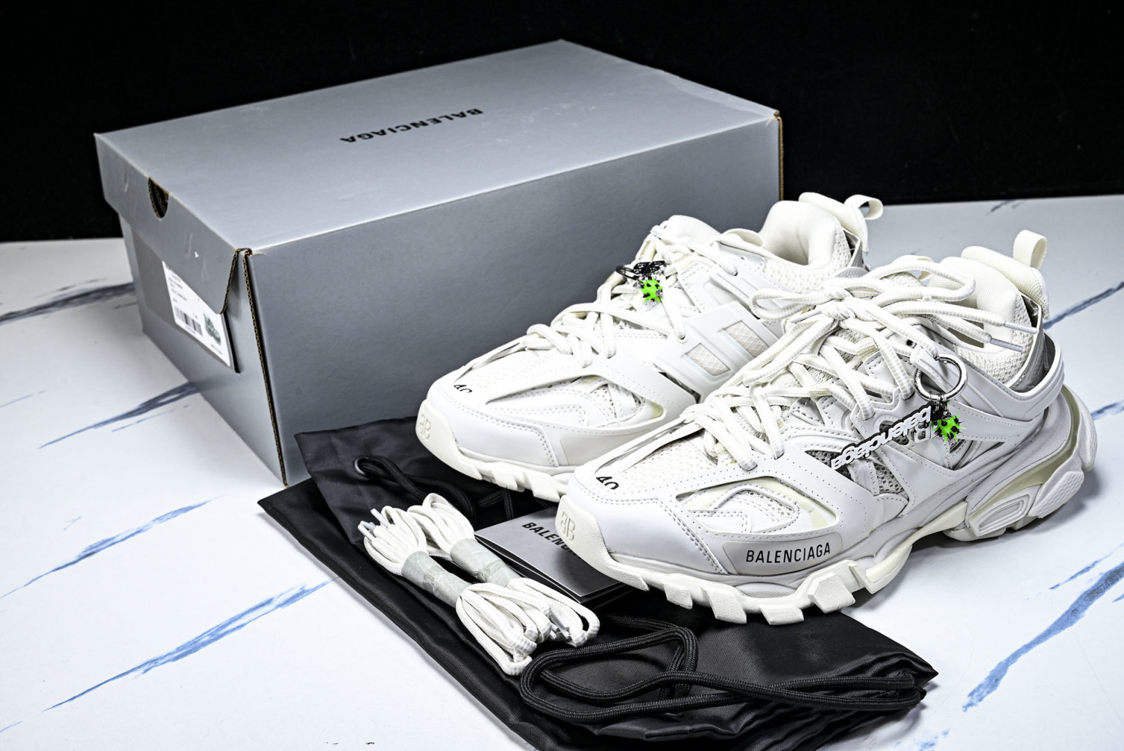 巴黎 EUR:35-46 偏大一码P:600纯原-Balenciaga Track 白色 WTRHM90