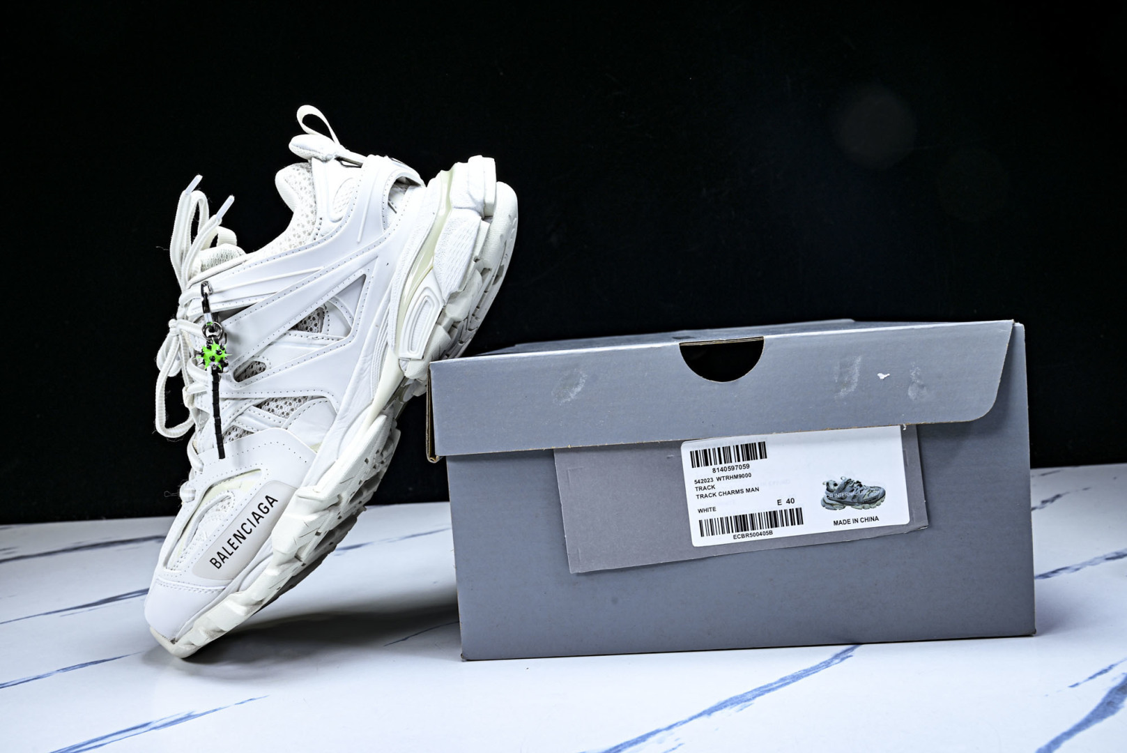 巴黎 EUR:35-46 偏大一码P:600纯原-Balenciaga Track 白色 WTRHM90