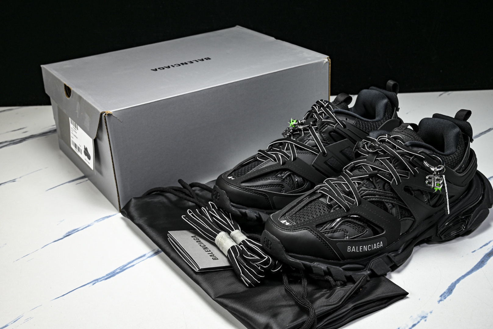 巴黎 EUR:35-46 偏大一码P:600纯原-Balenciaga Track 黑色 WTRHM10