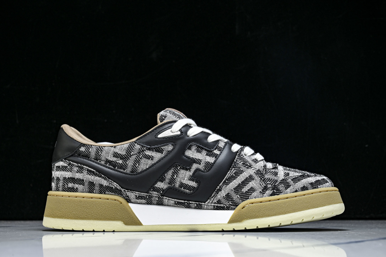 芬迪 EUR:36-46 偏大一码P:500纯原-FENDI 芬迪男女鞋 Flair 图案穿孔经典系带运