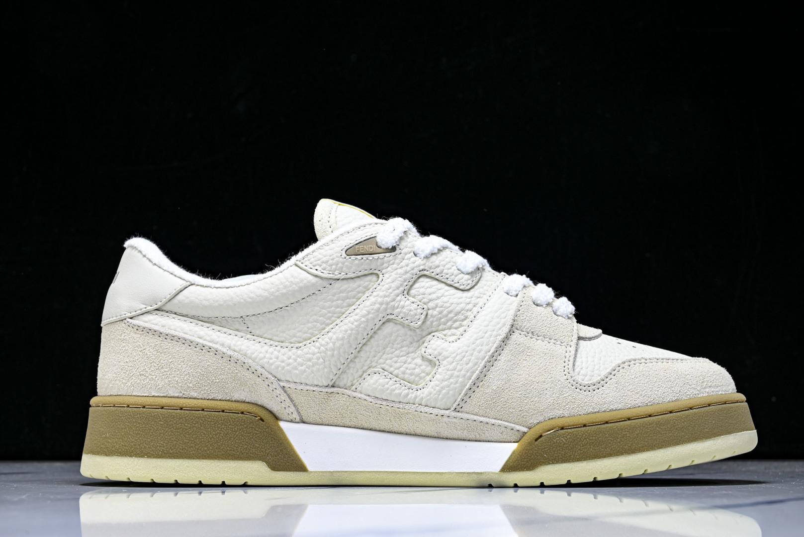 芬迪 EUR:36-46 偏大一码P:500纯原-FENDI 芬迪男女鞋 Flair 图案穿孔经典系带运