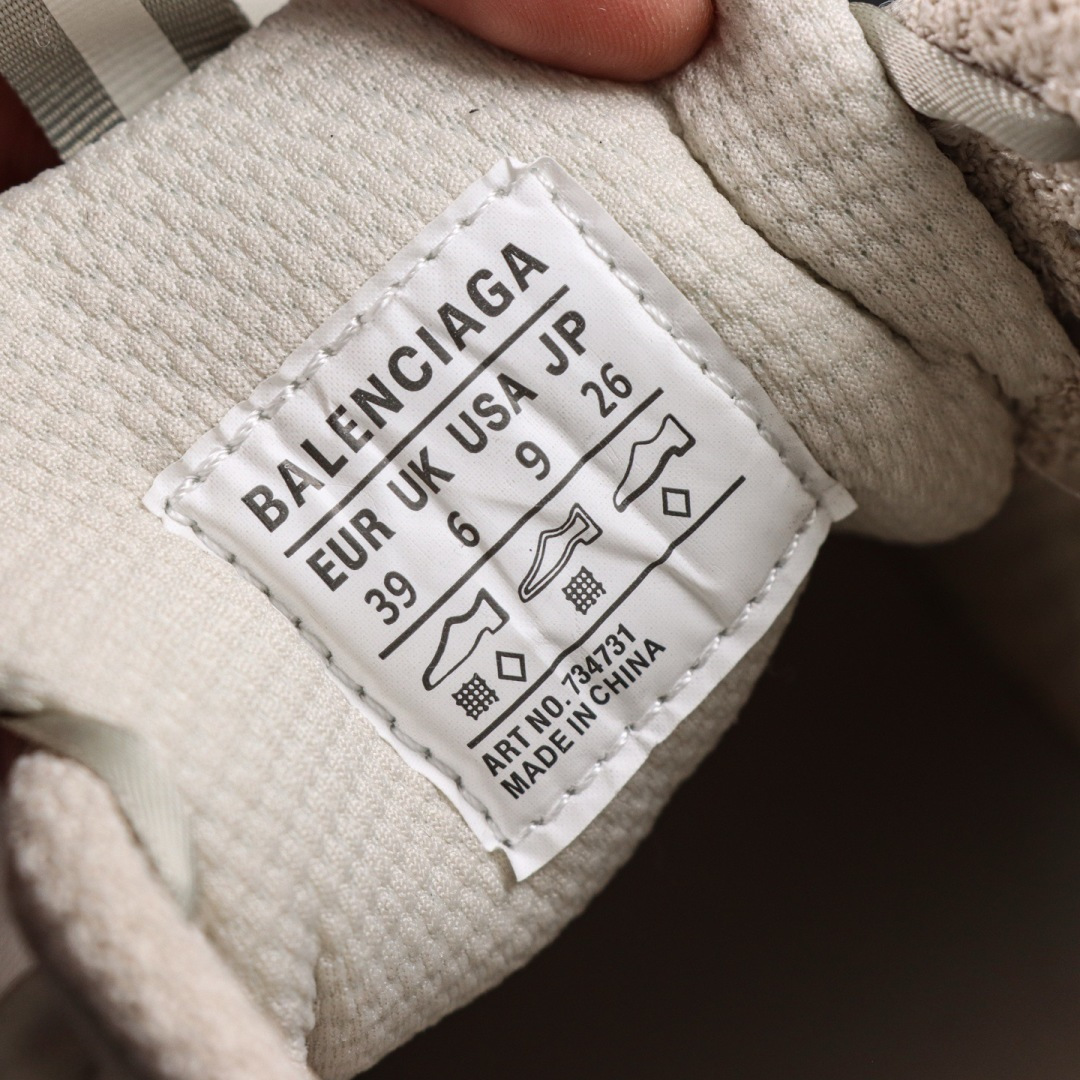 Balenciaga巴黎世家 3XL 磨损效果 圆头厚底系带老爹鞋S2纯原生产线出品 网面轻便型老爹鞋在