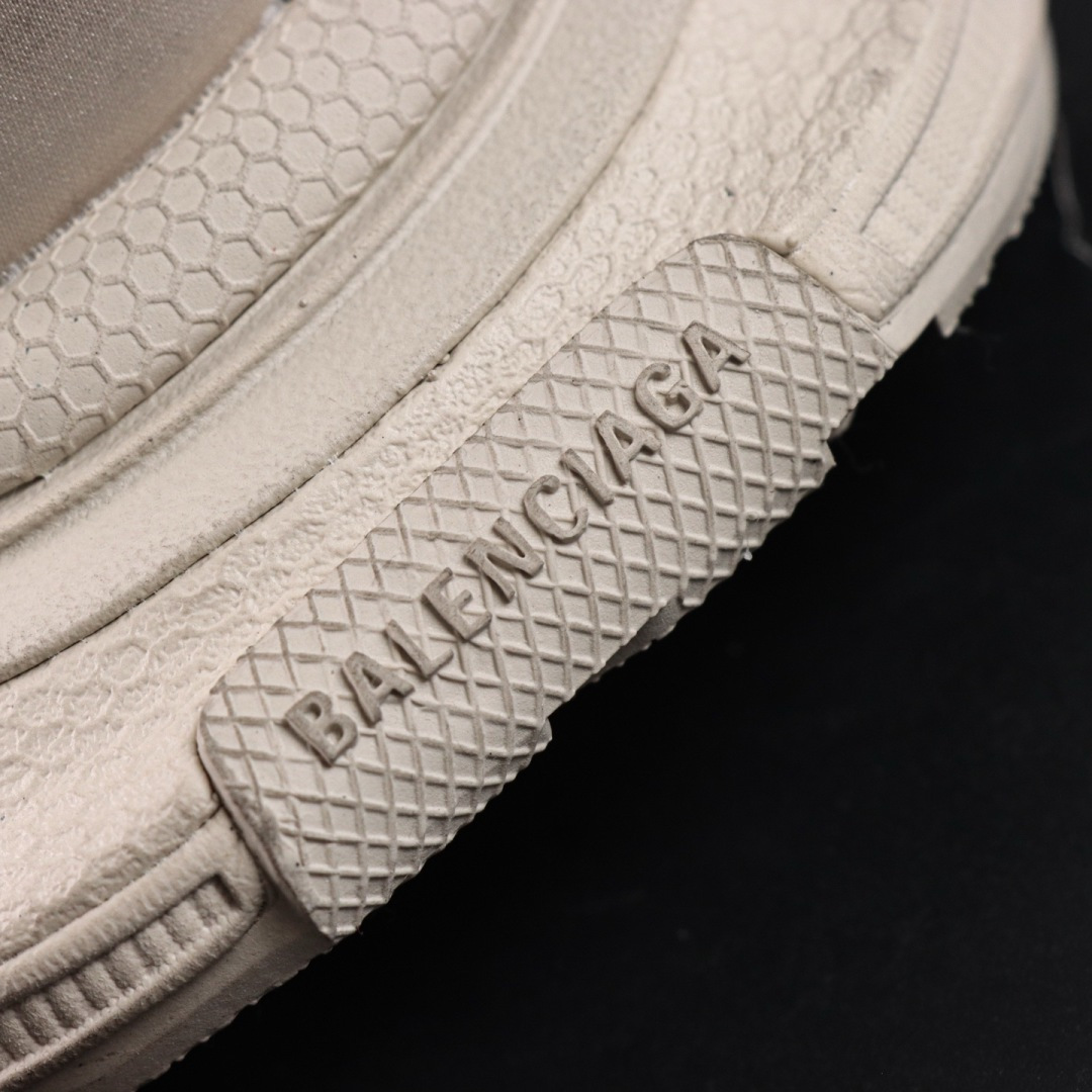 Balenciaga巴黎世家 3XL 磨损效果 圆头厚底系带老爹鞋S2纯原生产线出品 网面轻便型老爹鞋在