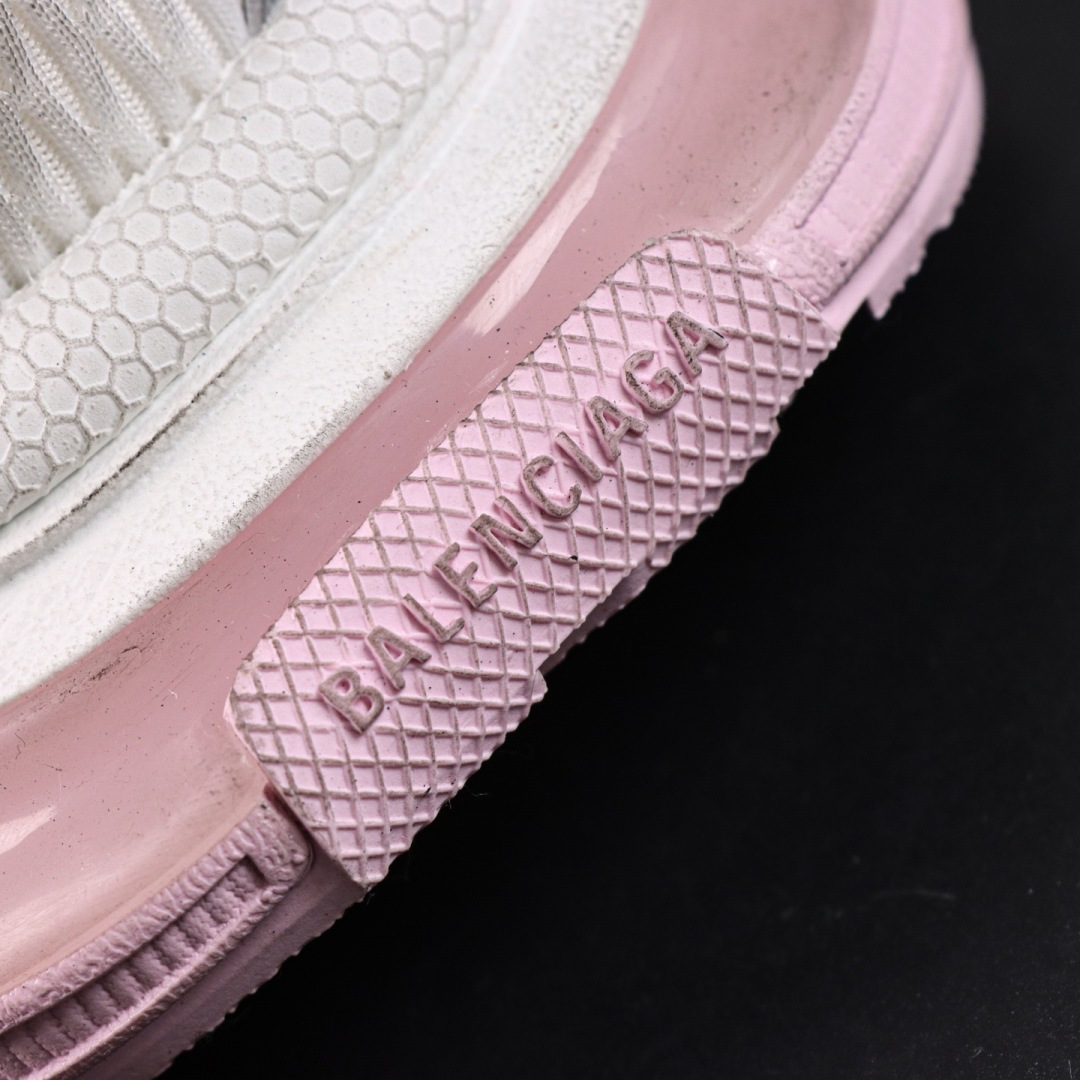 Balenciaga巴黎世家 3XL 磨损效果 圆头厚底系带老爹鞋S2纯原生产线出品 网面轻便型老爹鞋在