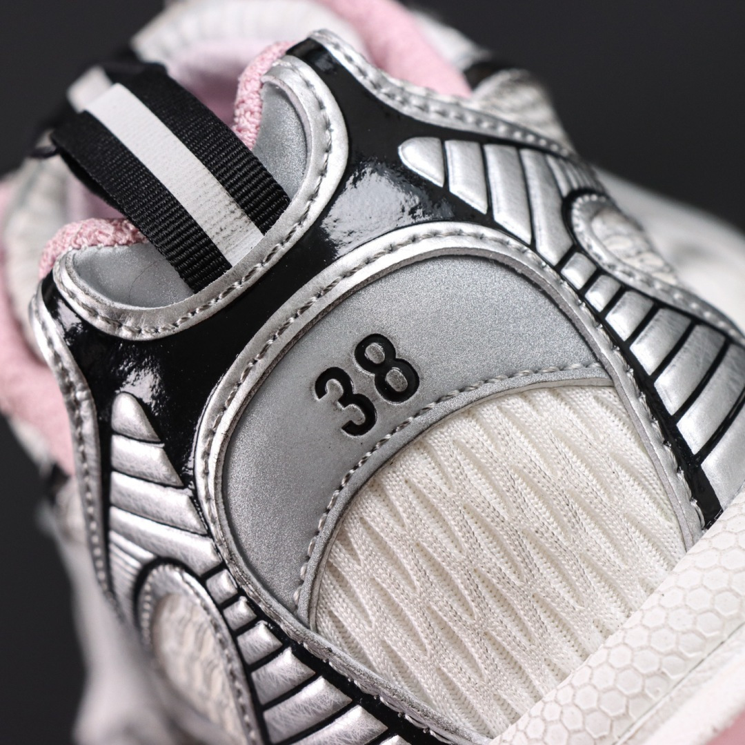 Balenciaga巴黎世家 3XL 磨损效果 圆头厚底系带老爹鞋S2纯原生产线出品 网面轻便型老爹鞋在