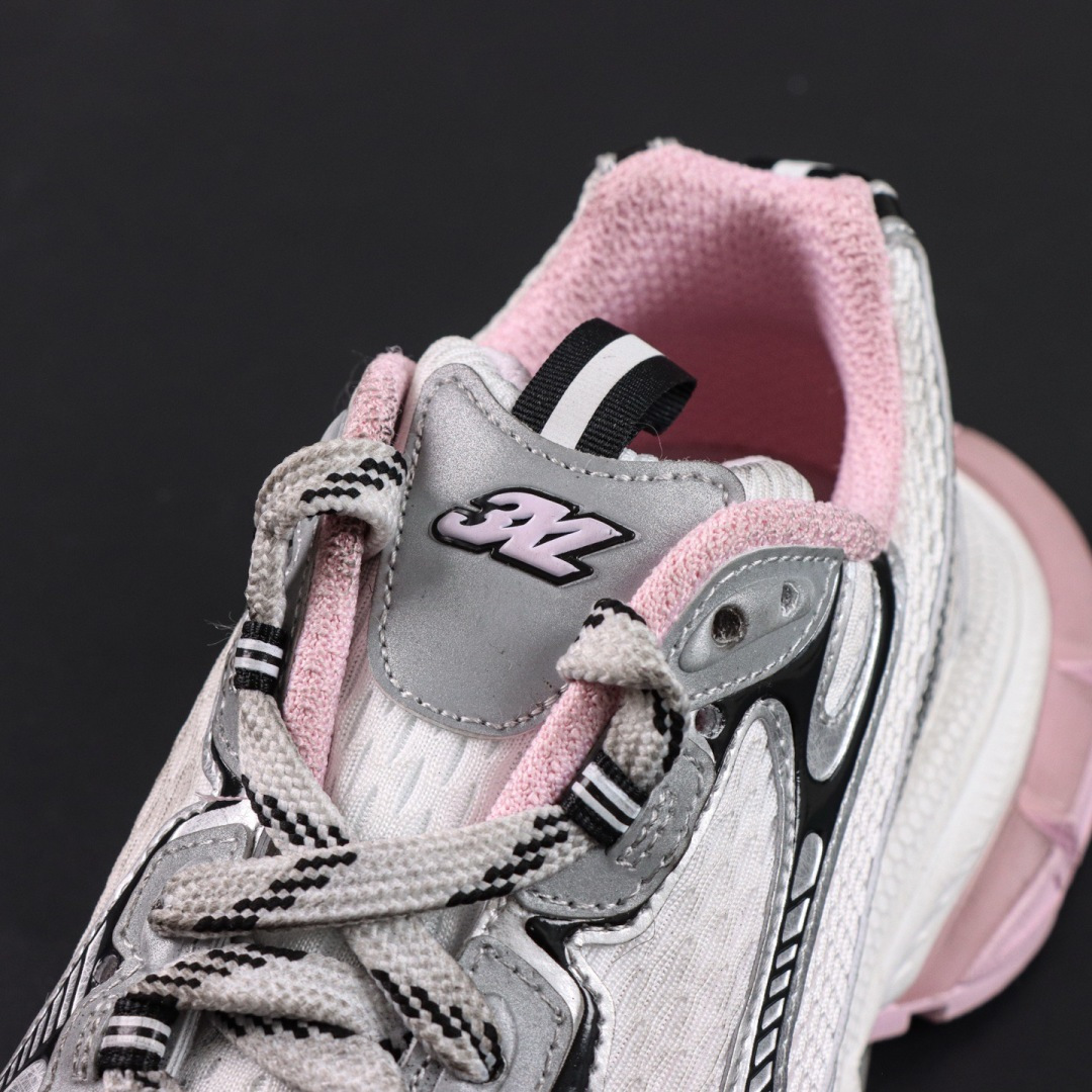 Balenciaga巴黎世家 3XL 磨损效果 圆头厚底系带老爹鞋S2纯原生产线出品 网面轻便型老爹鞋在