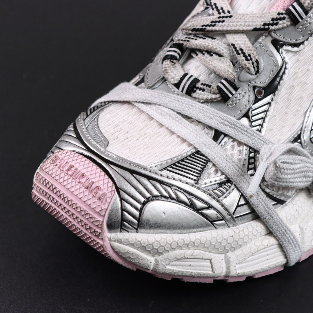 Balenciaga巴黎世家 3XL 磨损效果 圆头厚底系带老爹鞋S2纯原生产线出品 网面轻便型老爹鞋在