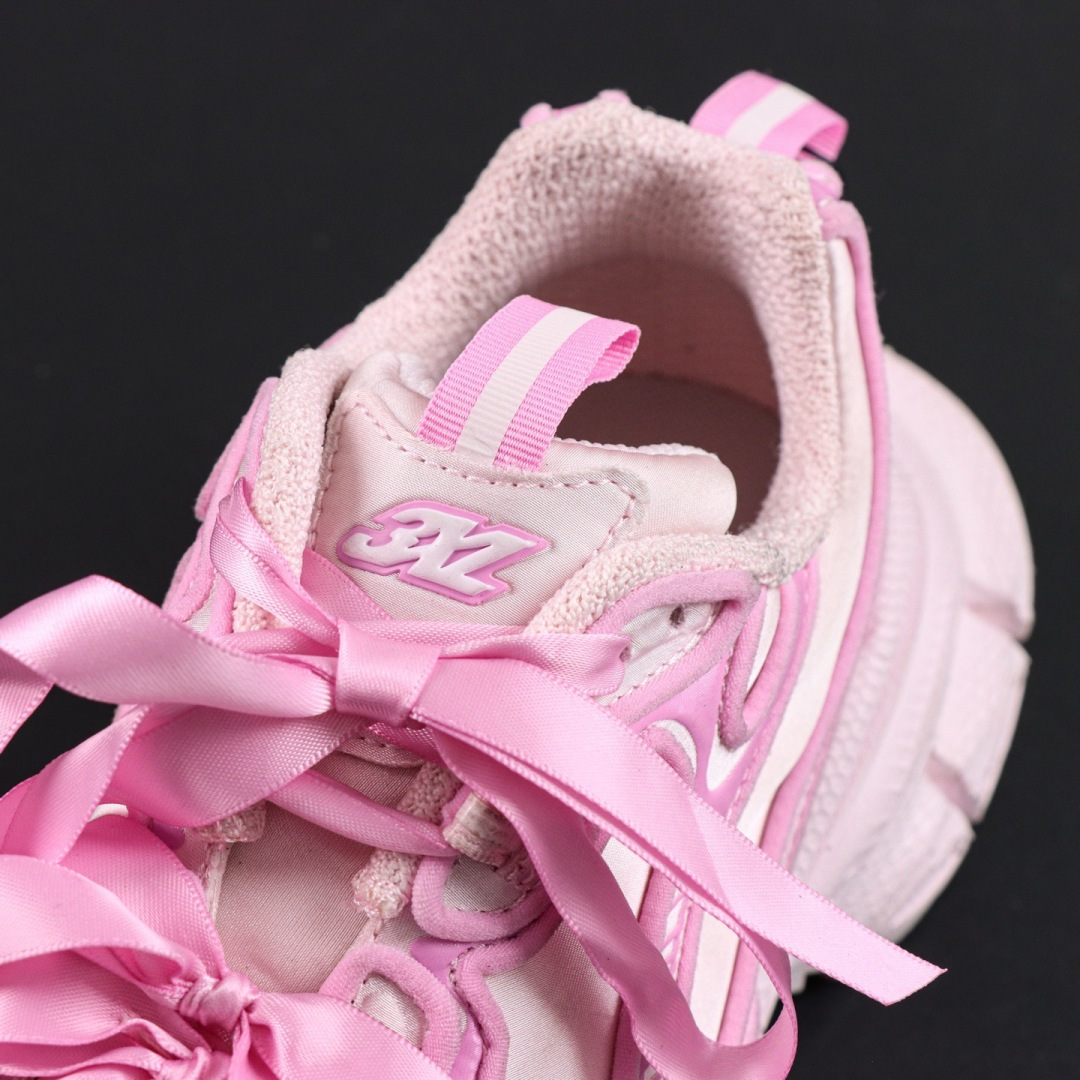 Balenciaga巴黎世家 3XL 磨损效果 圆头厚底系带老爹鞋S2纯原生产线出品 网面轻便型老爹鞋在