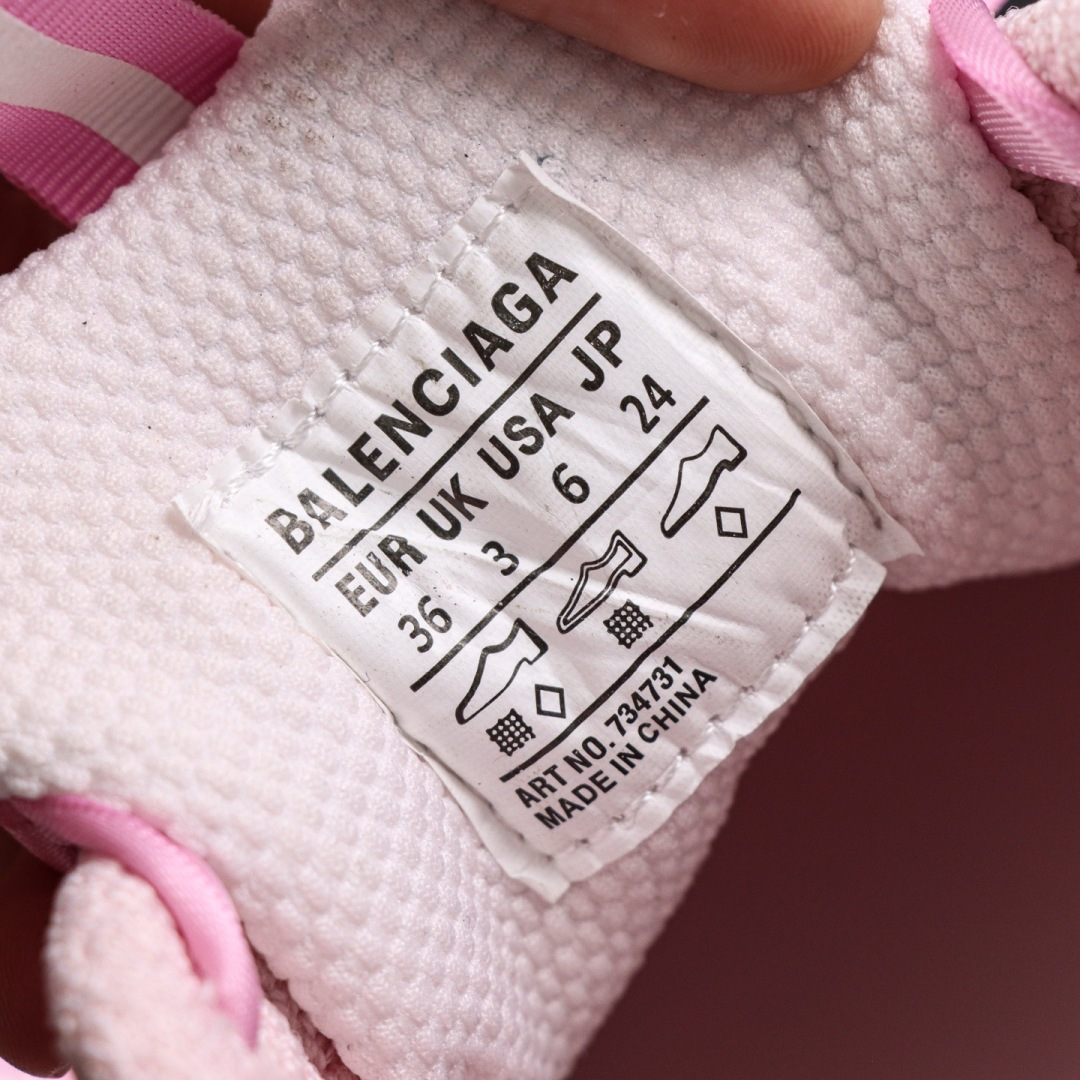 Balenciaga巴黎世家 3XL 磨损效果 圆头厚底系带老爹鞋S2纯原生产线出品 网面轻便型老爹鞋在