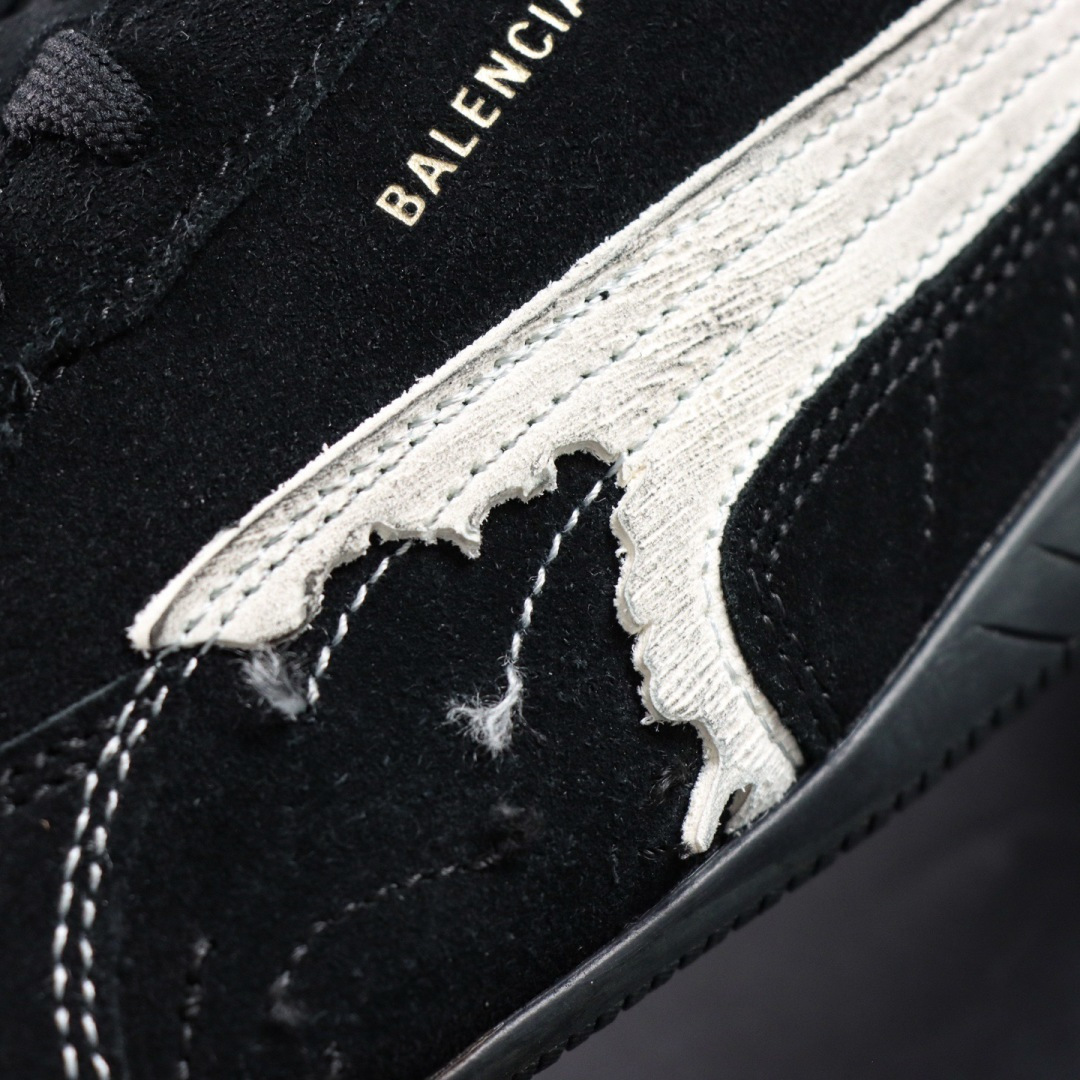 PUMA x Balenciaga巴黎世家 Speedcat 系列 薄底鞋德训鞋赛车鞋 黑色S2纯原生产