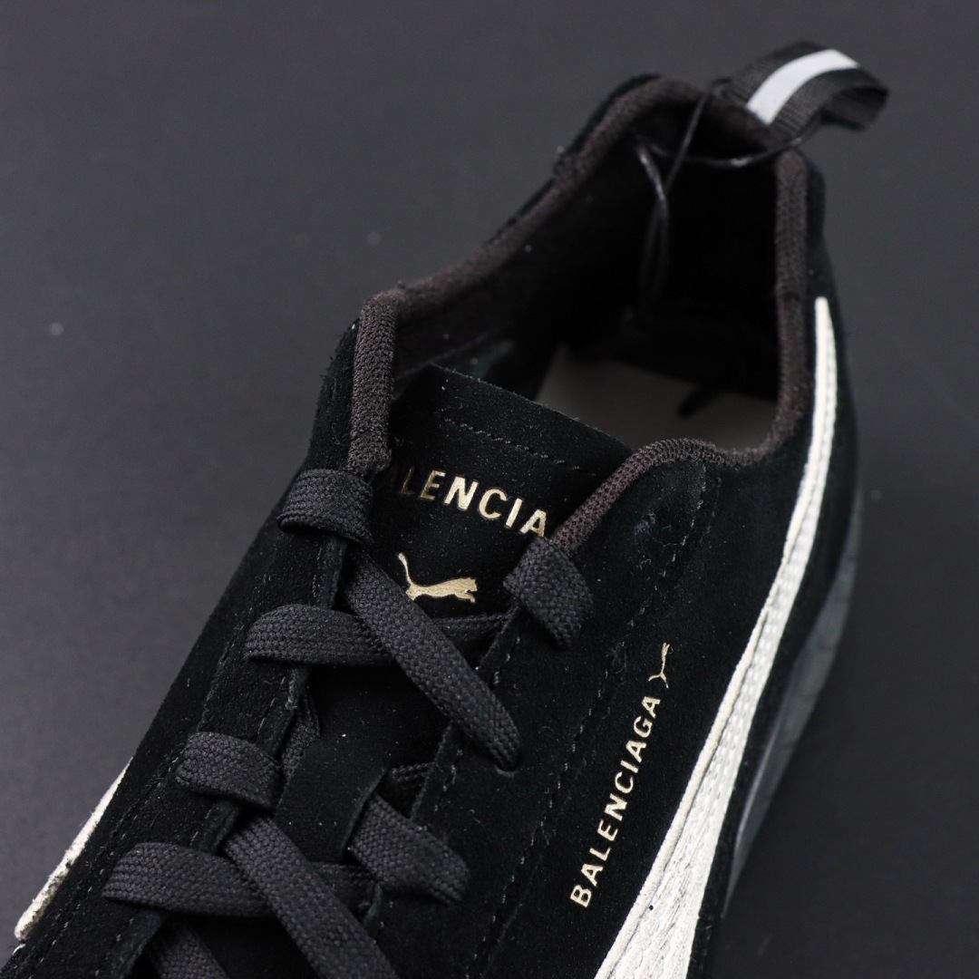PUMA x Balenciaga巴黎世家 Speedcat 系列 薄底鞋德训鞋赛车鞋 黑色S2纯原生产