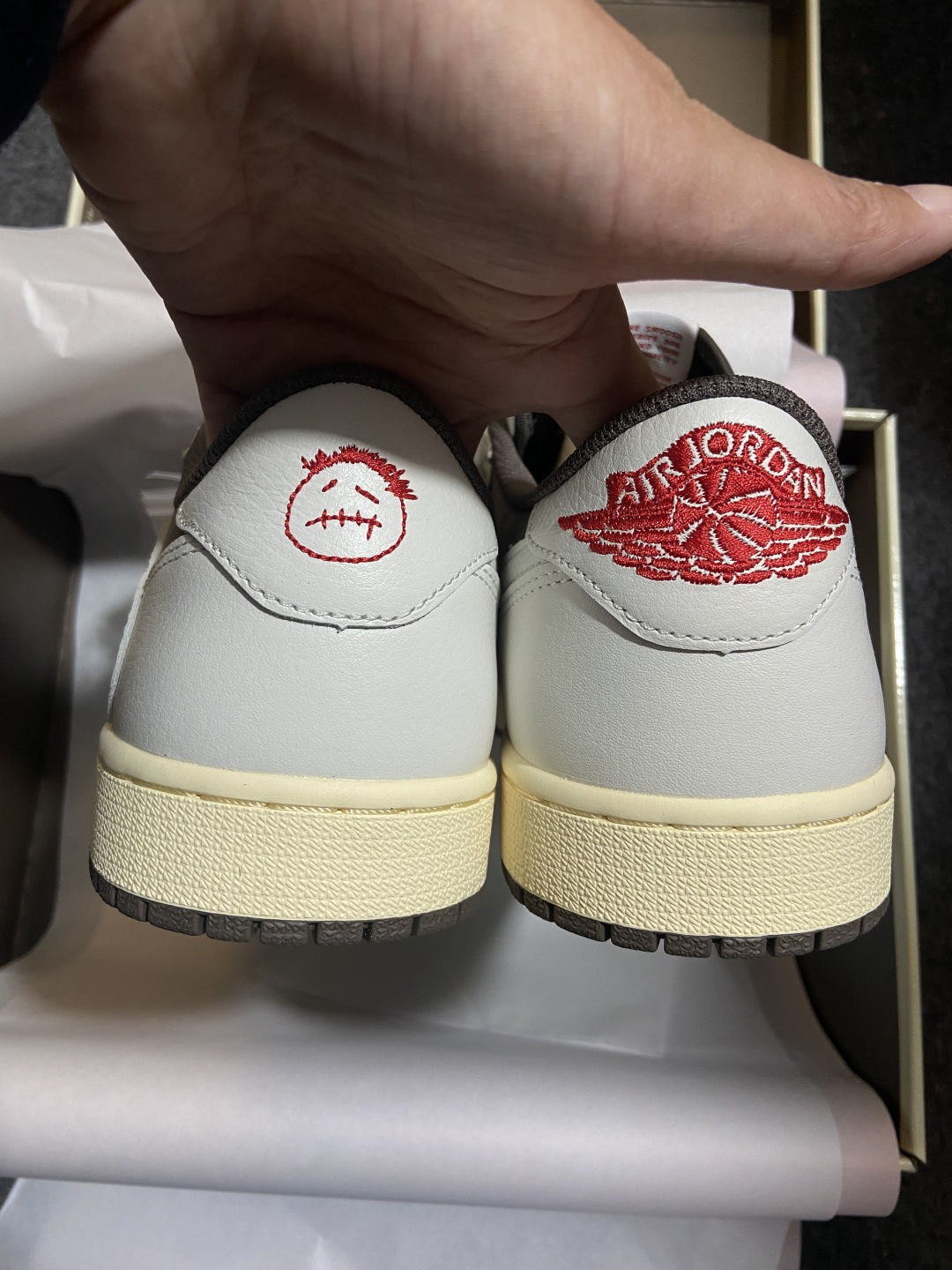 AJ1 Low 白棕倒钩 鞋码：36-47.5P：620纯原版出品-Travis Scott x Air
