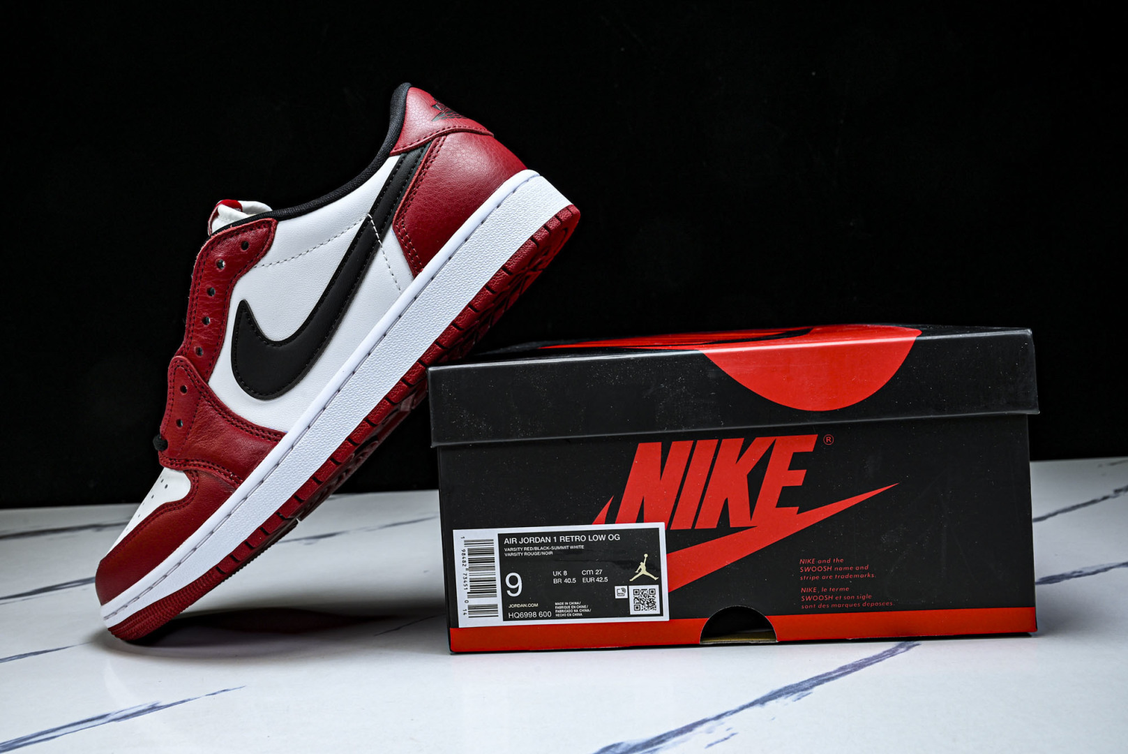 Air Jordan 1 Retro Low OG Chicago (2025) 白红 HQ6998-6