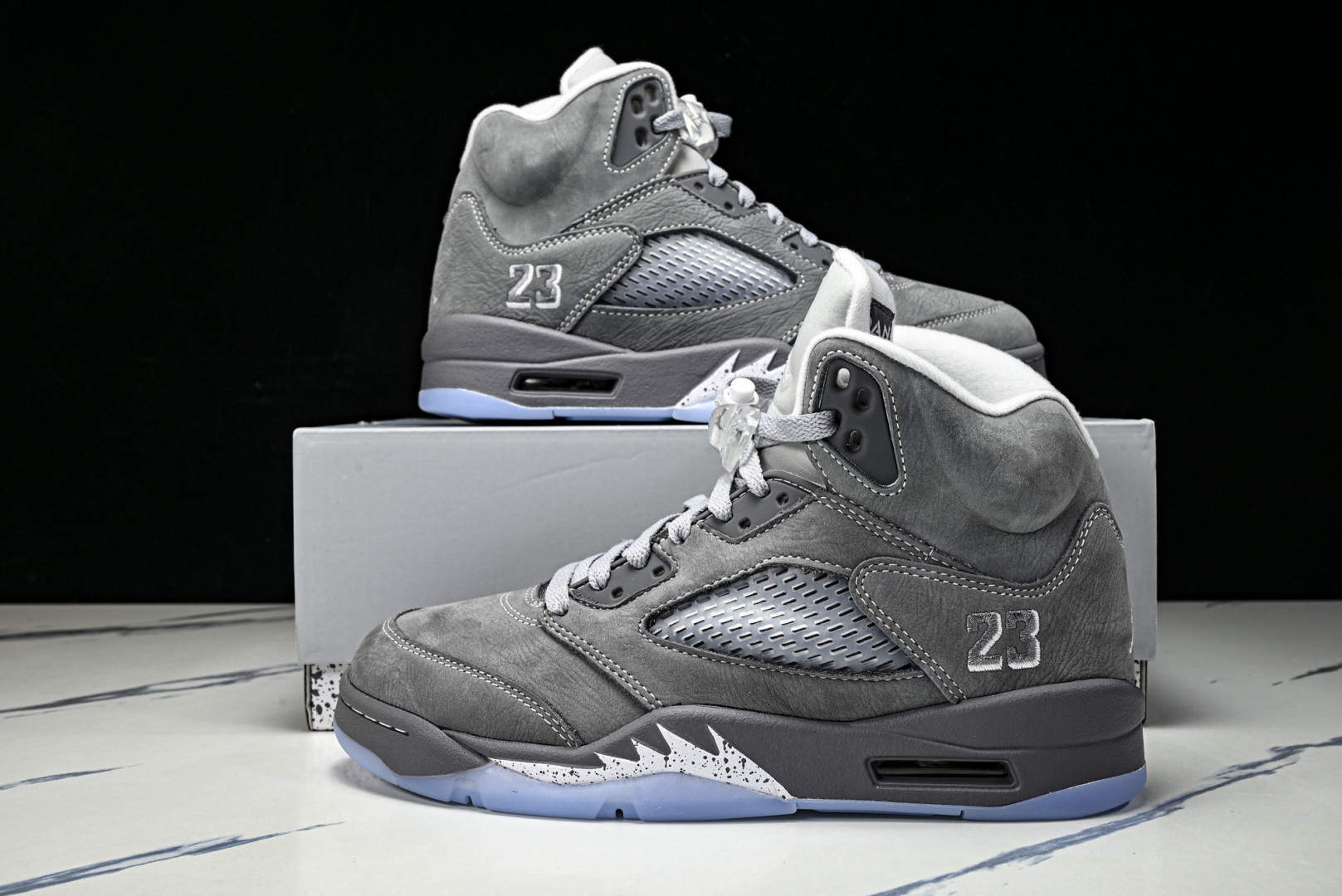 AJ5 尺码:36-47.5纯原出品-Air Jordan 5 Wolf Grey AJ5 乔5狼灰 D