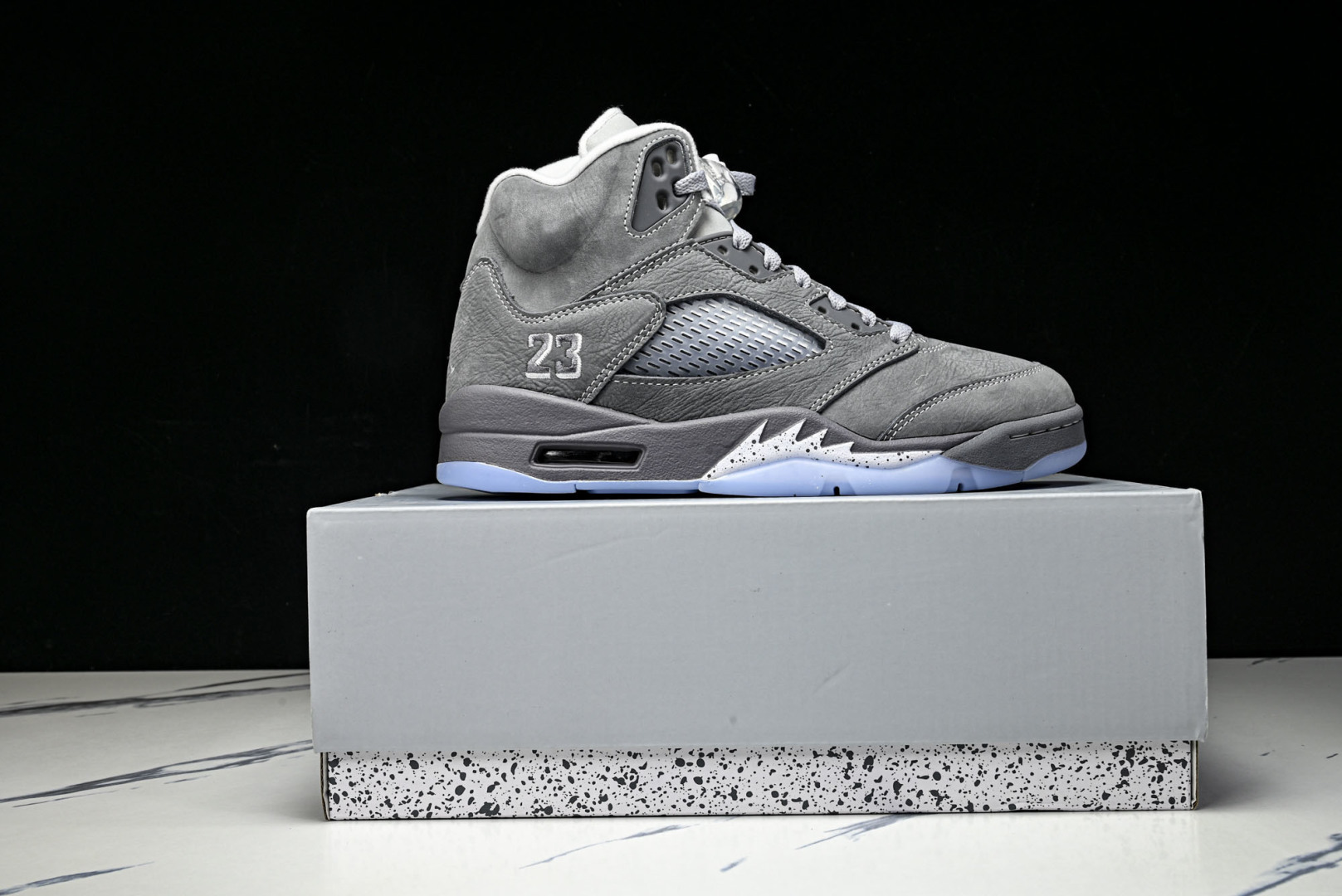 AJ5 尺码:36-47.5纯原出品-Air Jordan 5 Wolf Grey AJ5 乔5狼灰 D