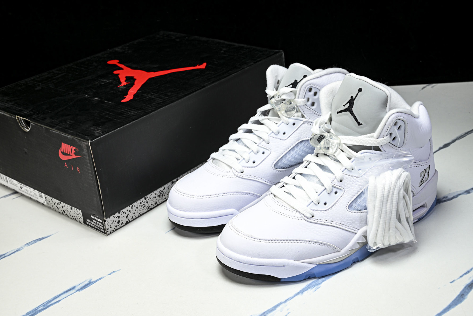 AJ5 尺码:36-47.5纯原出品-Air Jordan 5 Retro OG White Metal
