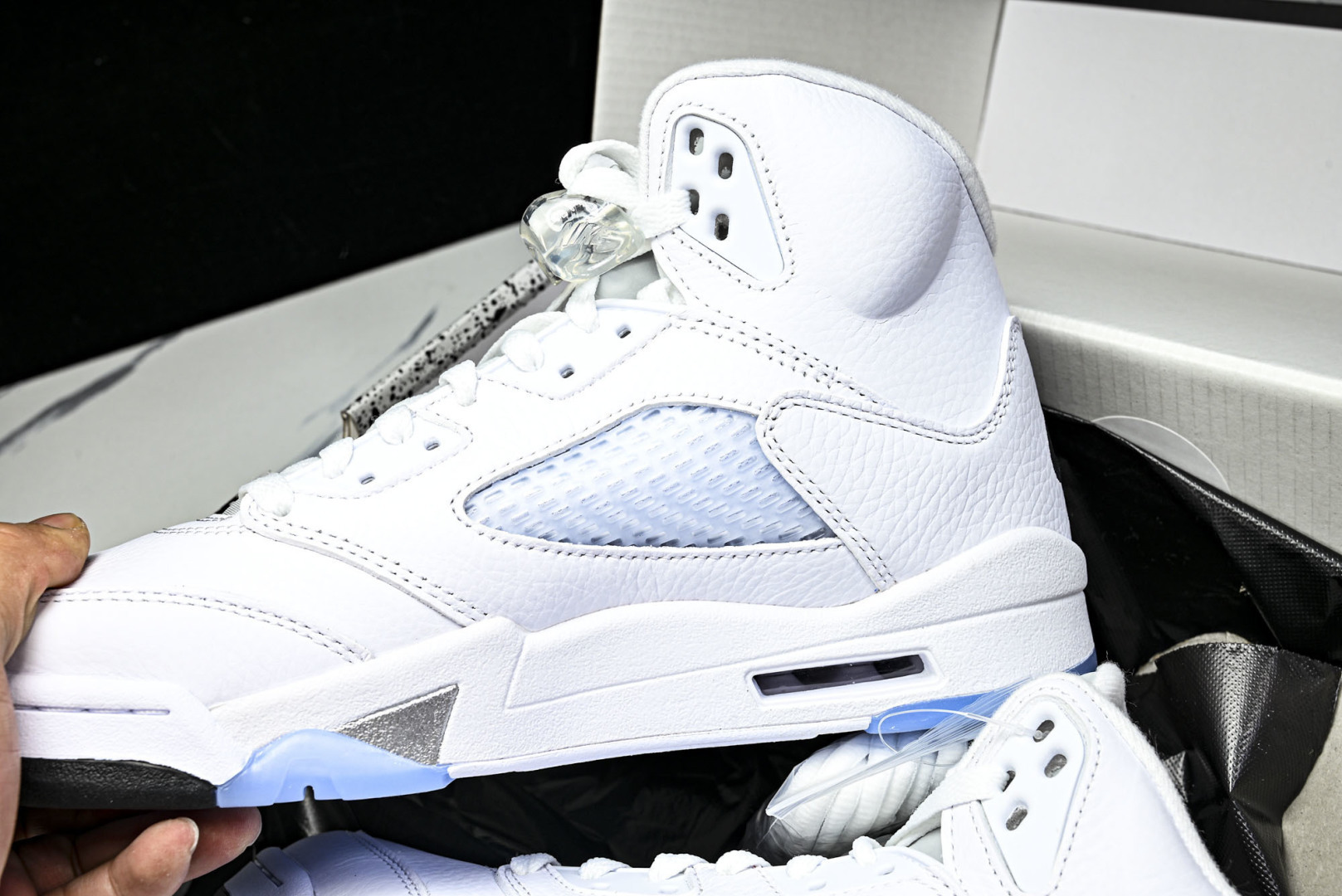 AJ5 尺码:36-47.5纯原出品-Air Jordan 5 Retro OG White Metal