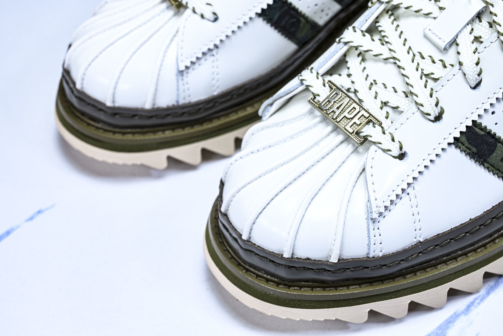 贝壳头 尺码36-45纯原版出品-Clot x Adidas Superstar 陈冠希联名 贝壳头锯齿