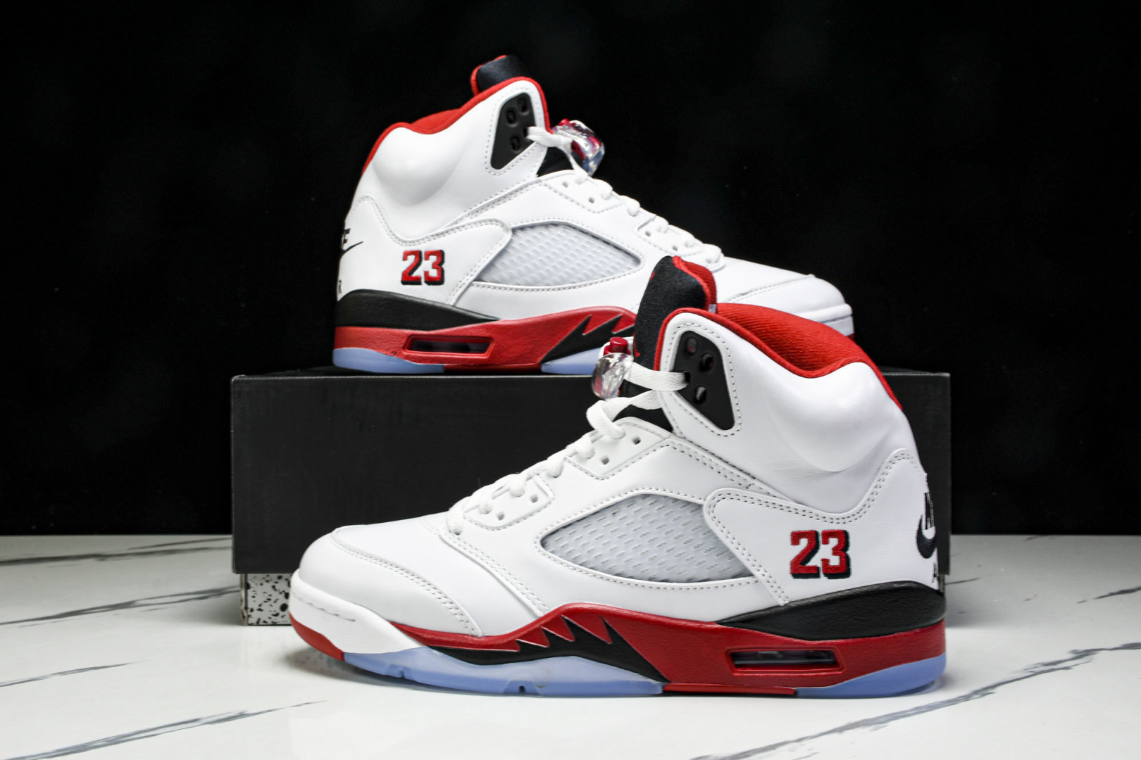 AJ5 尺码40.5-47.5P:570纯原版出品-Air Jordan 5 Retro Fire Re