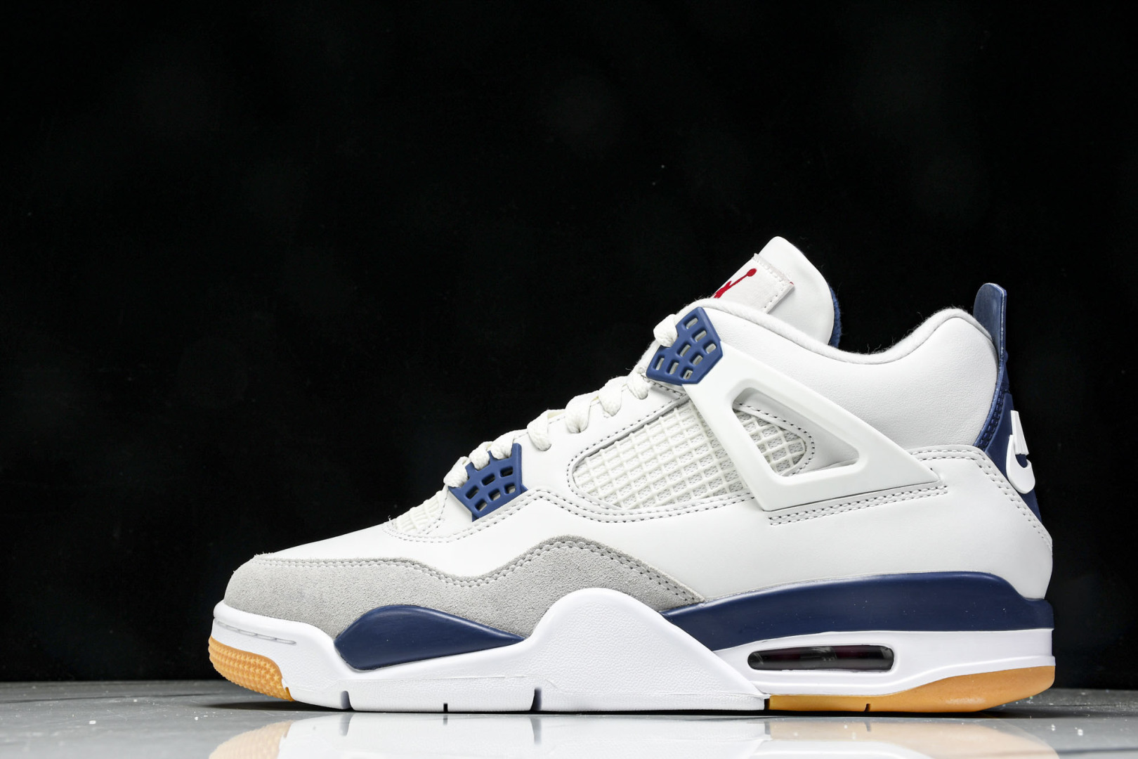 AJ4 尺码:40-47.5P:570纯原版出品-Air Jordan 4 Retro SB Navy 