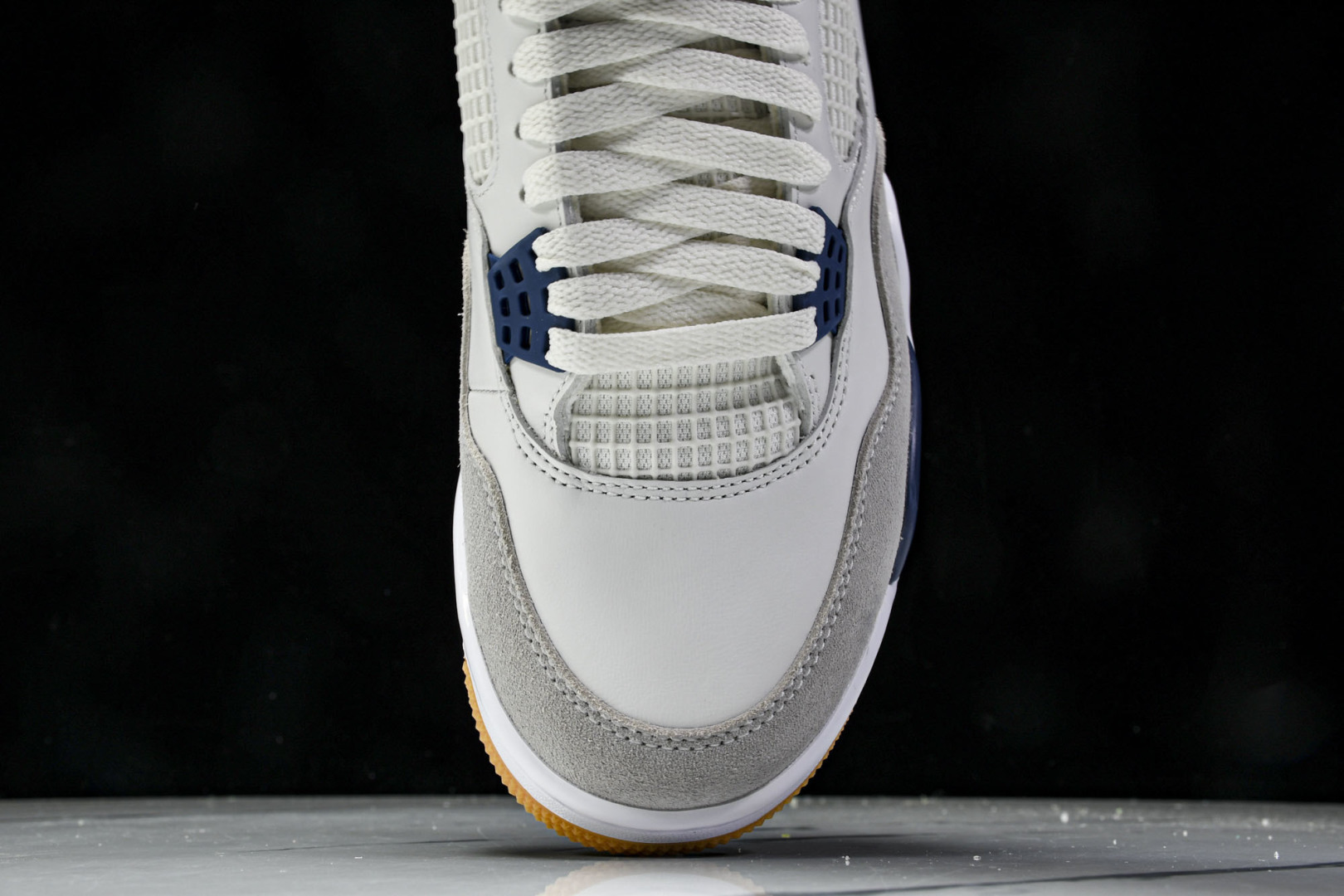 AJ4 尺码:40-47.5P:570纯原版出品-Air Jordan 4 Retro SB Navy 