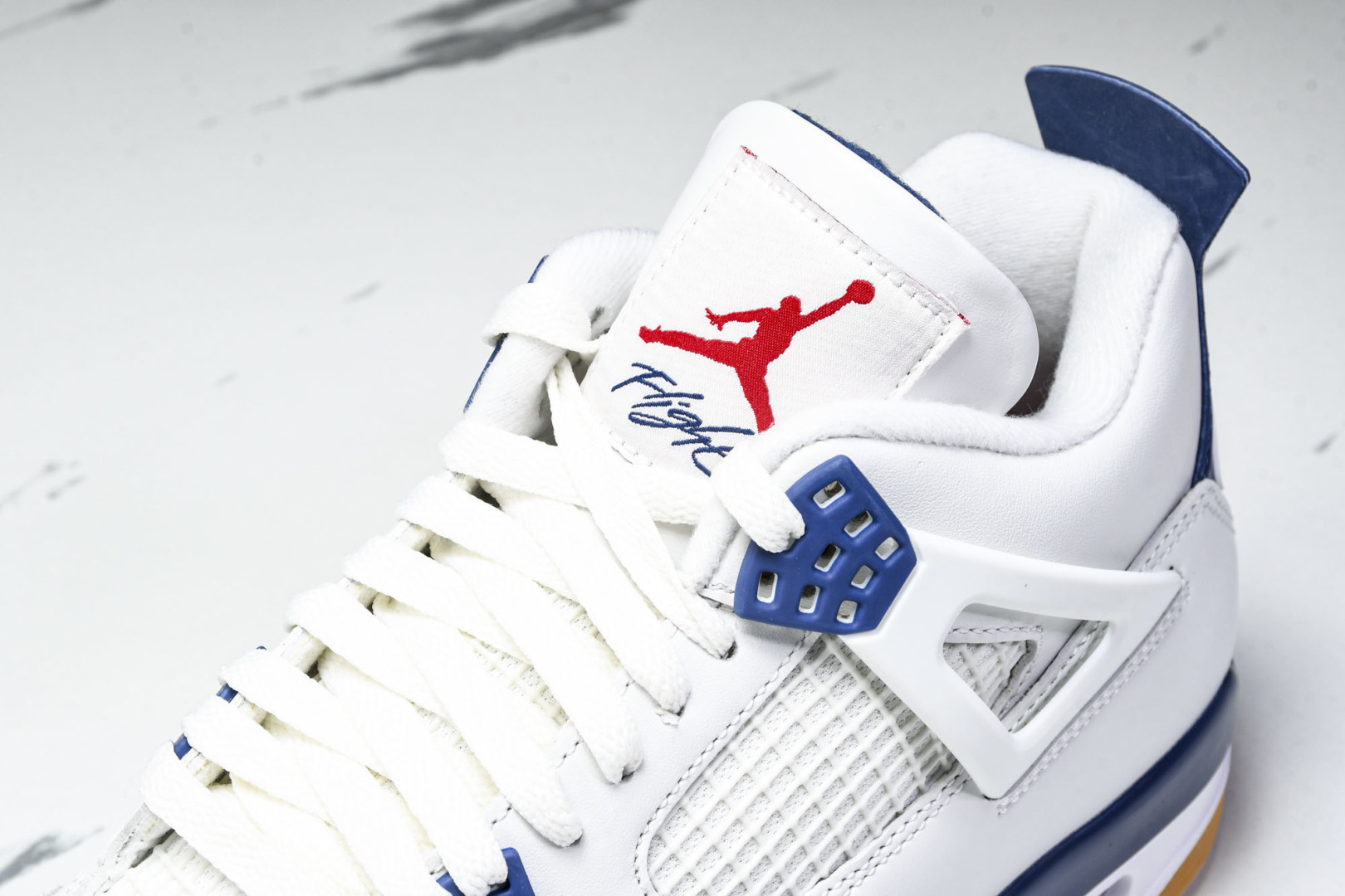 AJ4 尺码:40-47.5P:570纯原版出品-Air Jordan 4 Retro SB Navy 