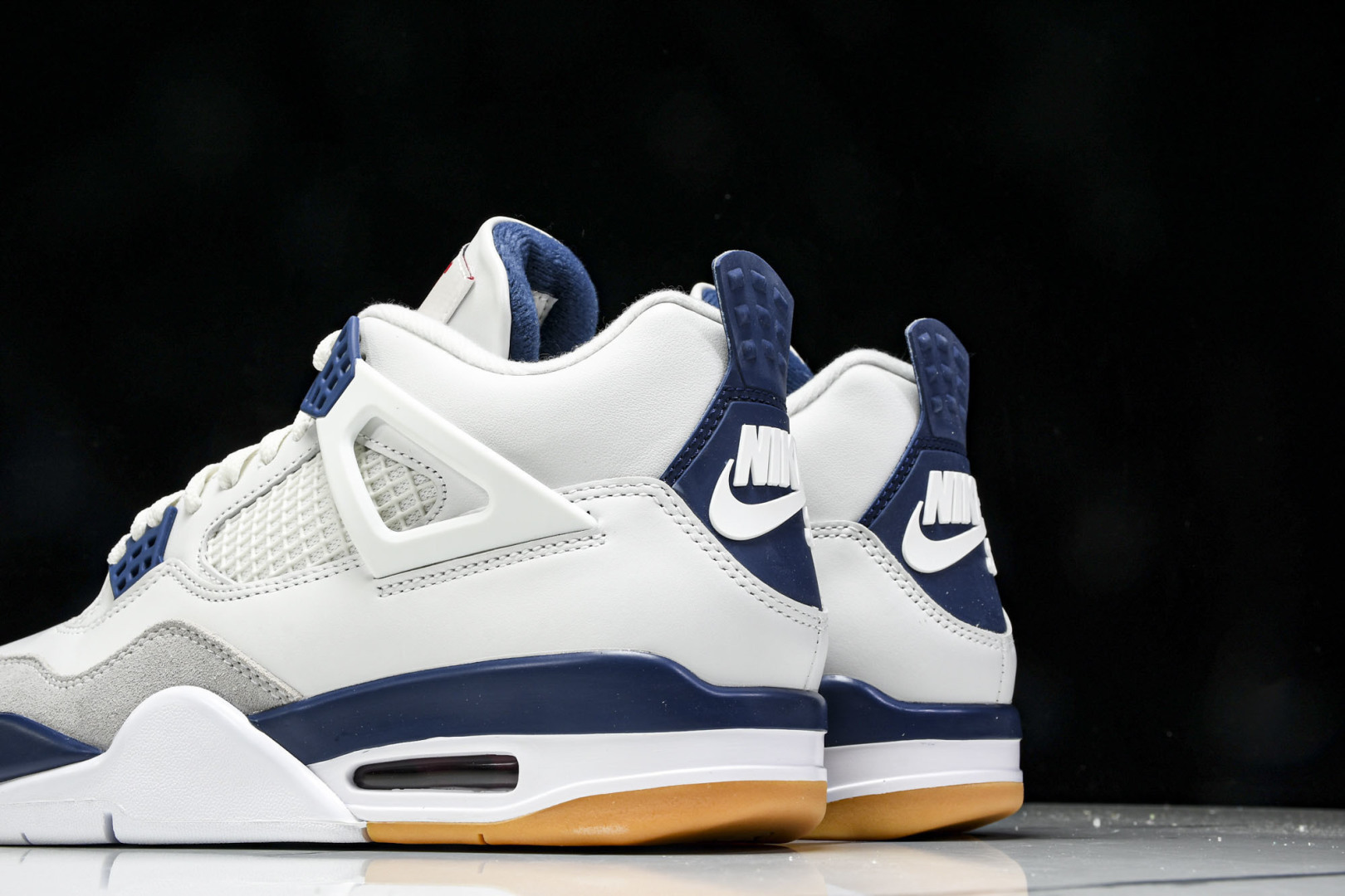 AJ4 尺码:40-47.5P:570纯原版出品-Air Jordan 4 Retro SB Navy 