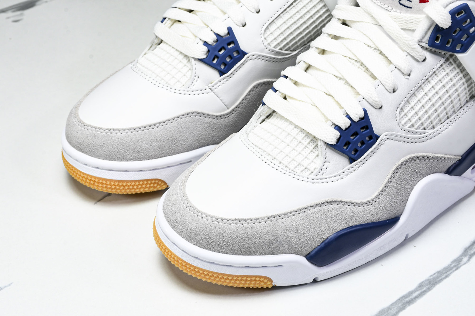 AJ4 尺码:40-47.5P:570纯原版出品-Air Jordan 4 Retro SB Navy 