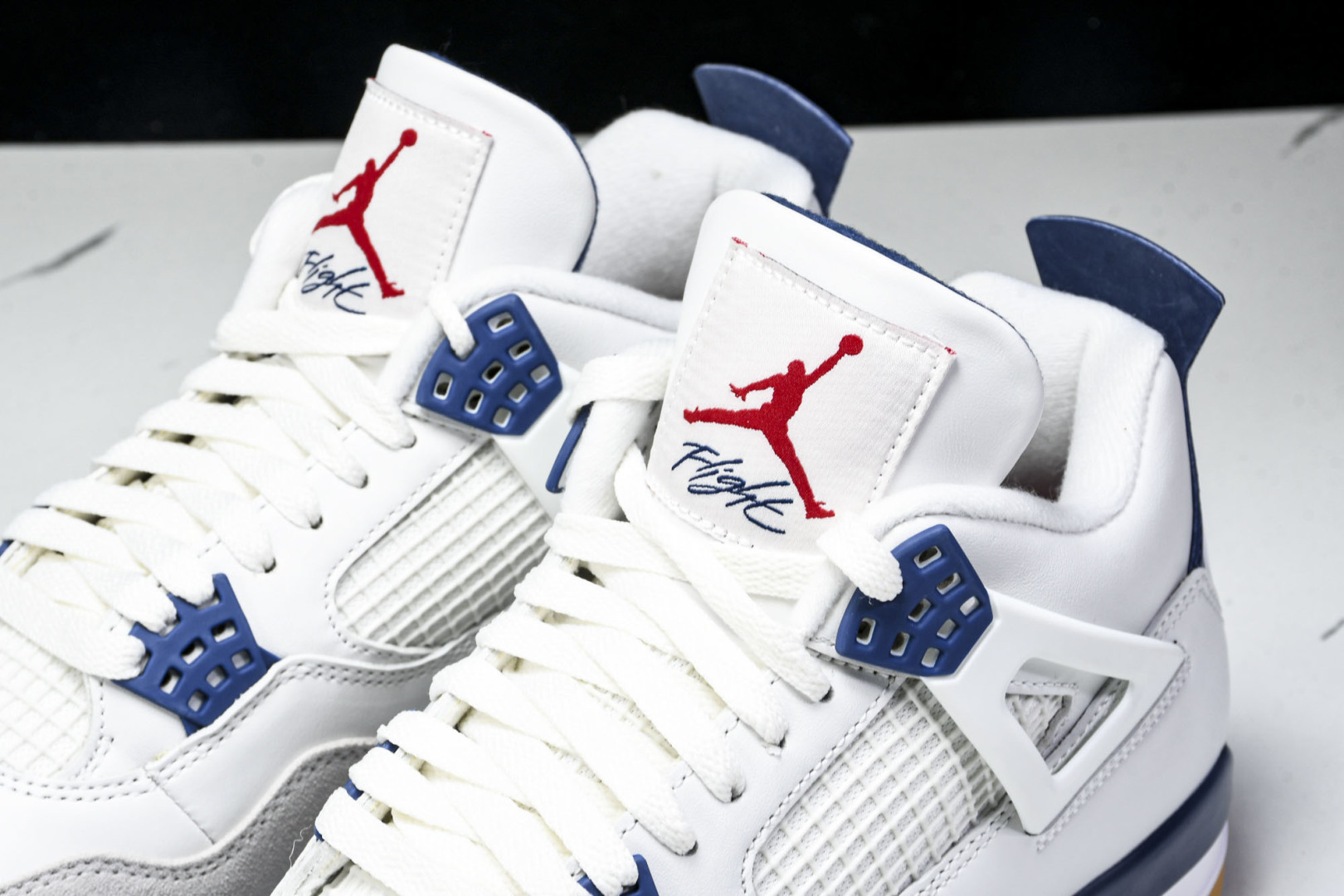 AJ4 尺码:40-47.5P:570纯原版出品-Air Jordan 4 Retro SB Navy 
