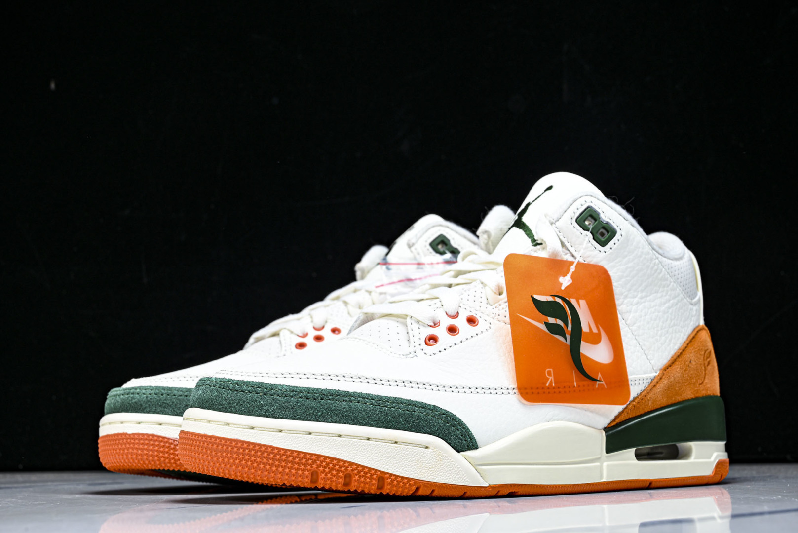 AJ3 尺码40-48.5纯原版出品-Air Jordan 3 白绿桔色 IF4491 100 YZ01