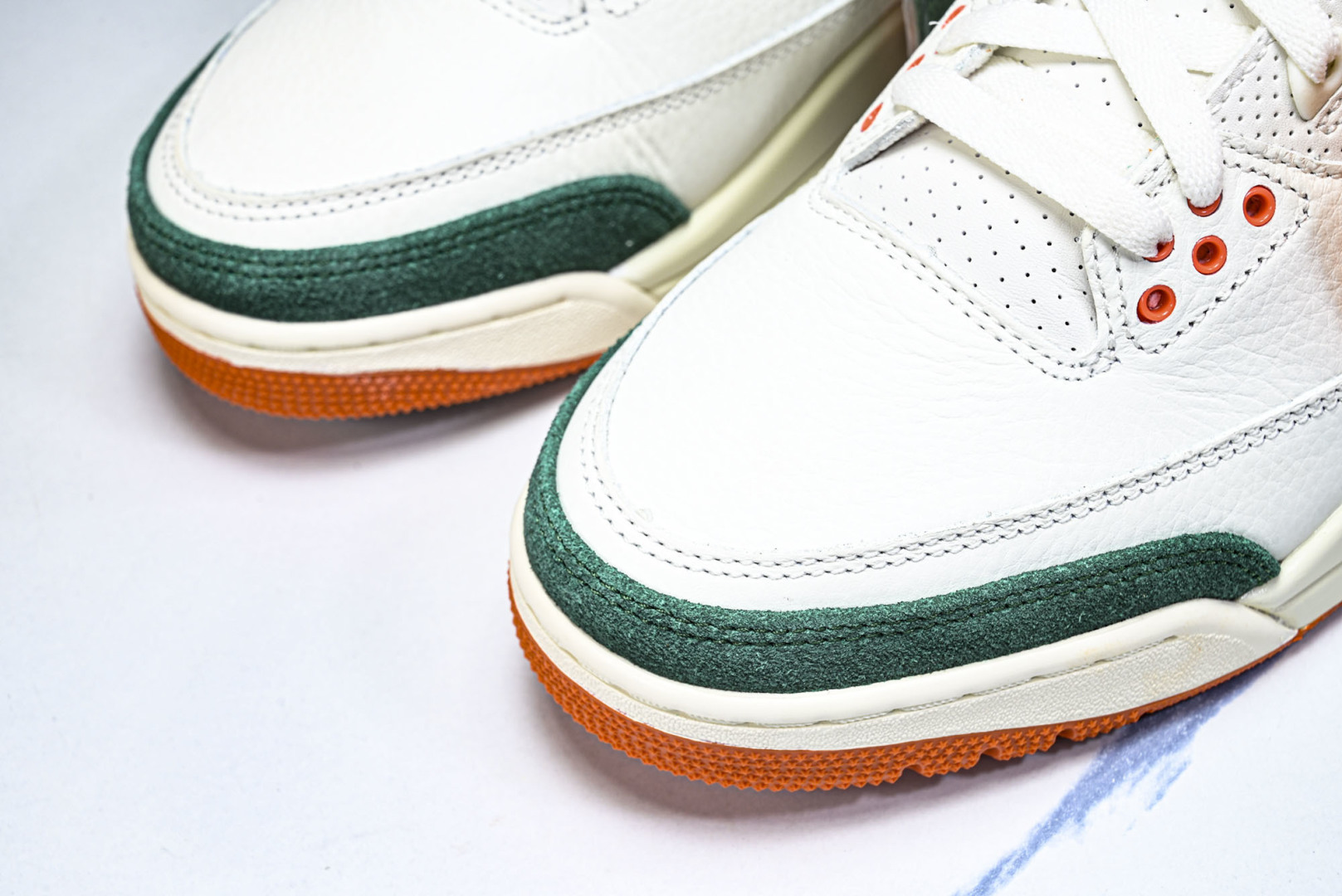 AJ3 尺码40-48.5纯原版出品-Air Jordan 3 白绿桔色 IF4491 100 YZ01