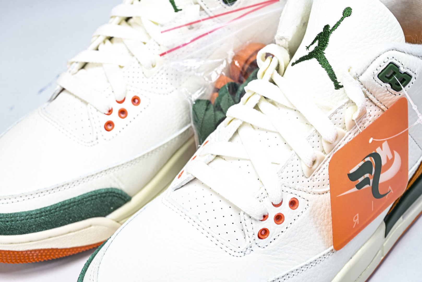 AJ3 尺码40-48.5纯原版出品-Air Jordan 3 白绿桔色 IF4491 100 YZ01