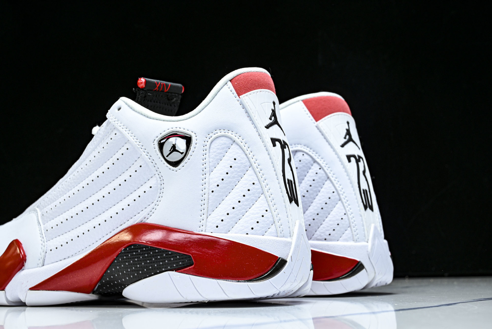 AJ14 尺码40-48.5纯原版出品-Air Jordan 14 Retro ' 白红色 -100 Y