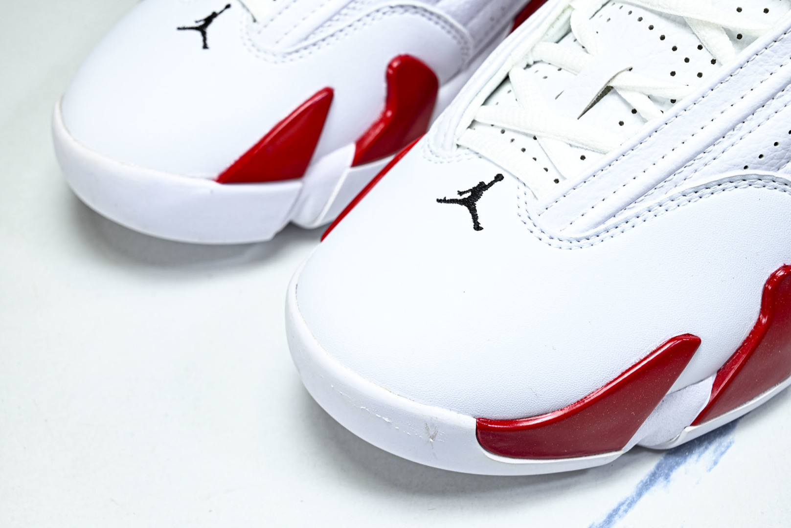 AJ14 尺码40-48.5纯原版出品-Air Jordan 14 Retro ' 白红色 -100 Y