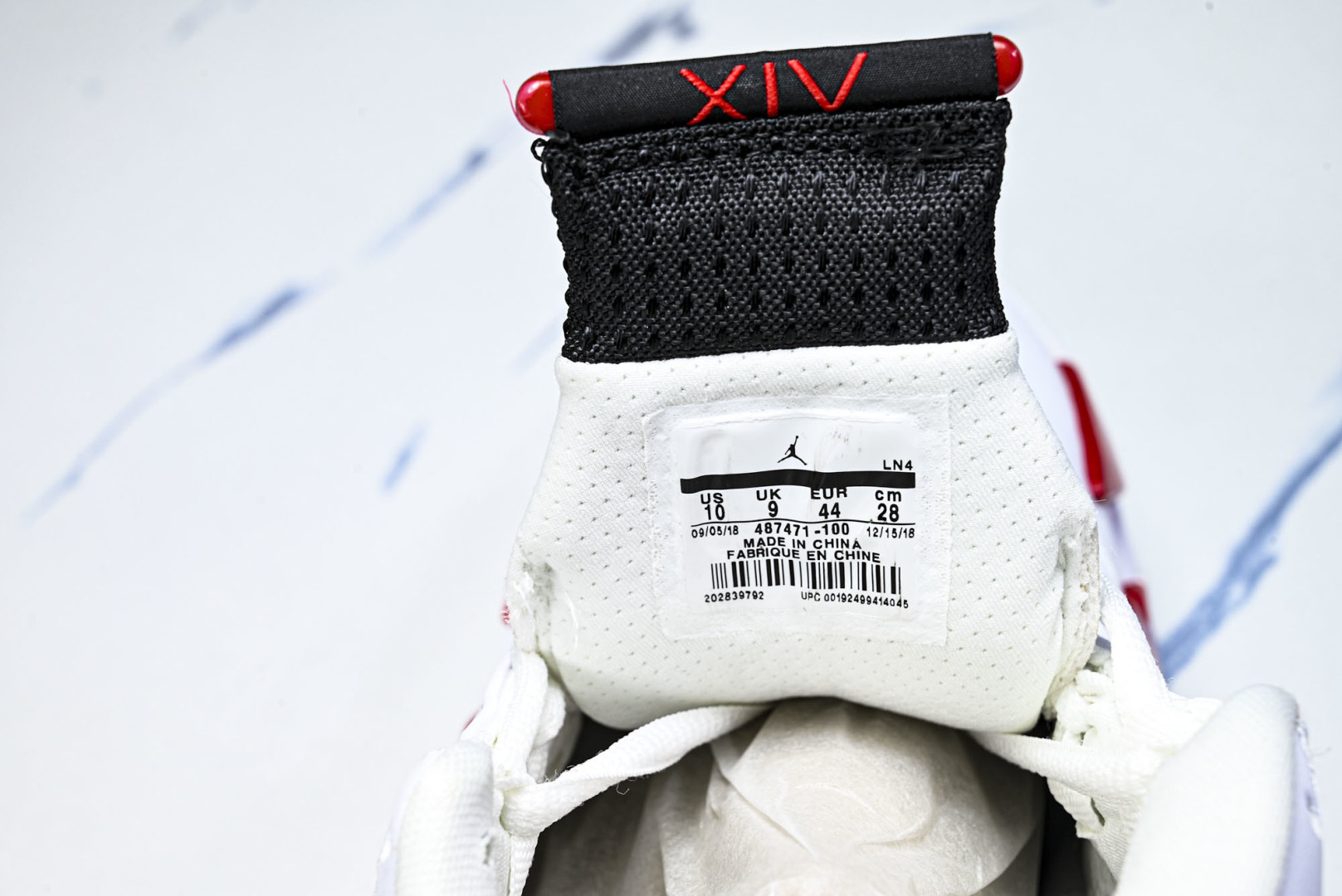 AJ14 尺码40-48.5纯原版出品-Air Jordan 14 Retro ' 白红色 -100 Y