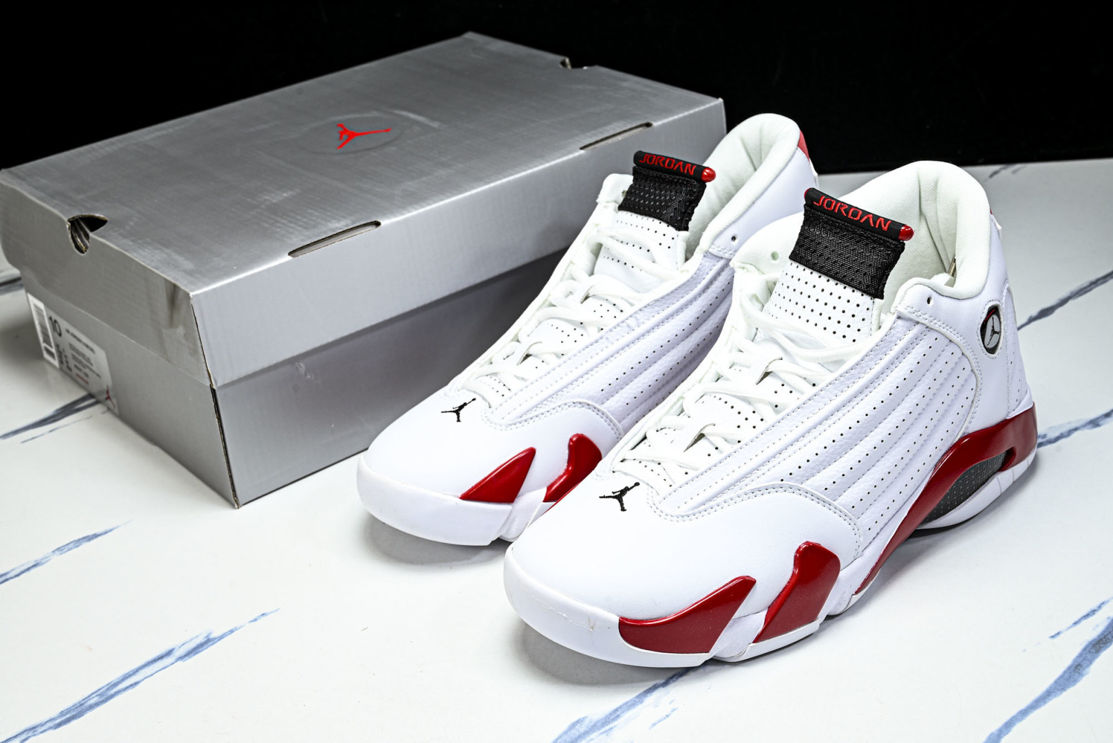 AJ14 尺码40-48.5纯原版出品-Air Jordan 14 Retro ' 白红色 -100 Y