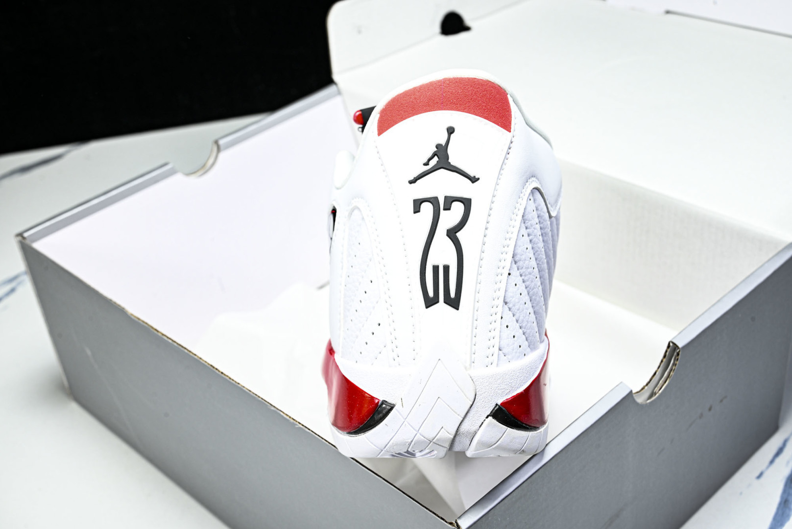 AJ14 尺码40-48.5纯原版出品-Air Jordan 14 Retro ' 白红色 -100 Y