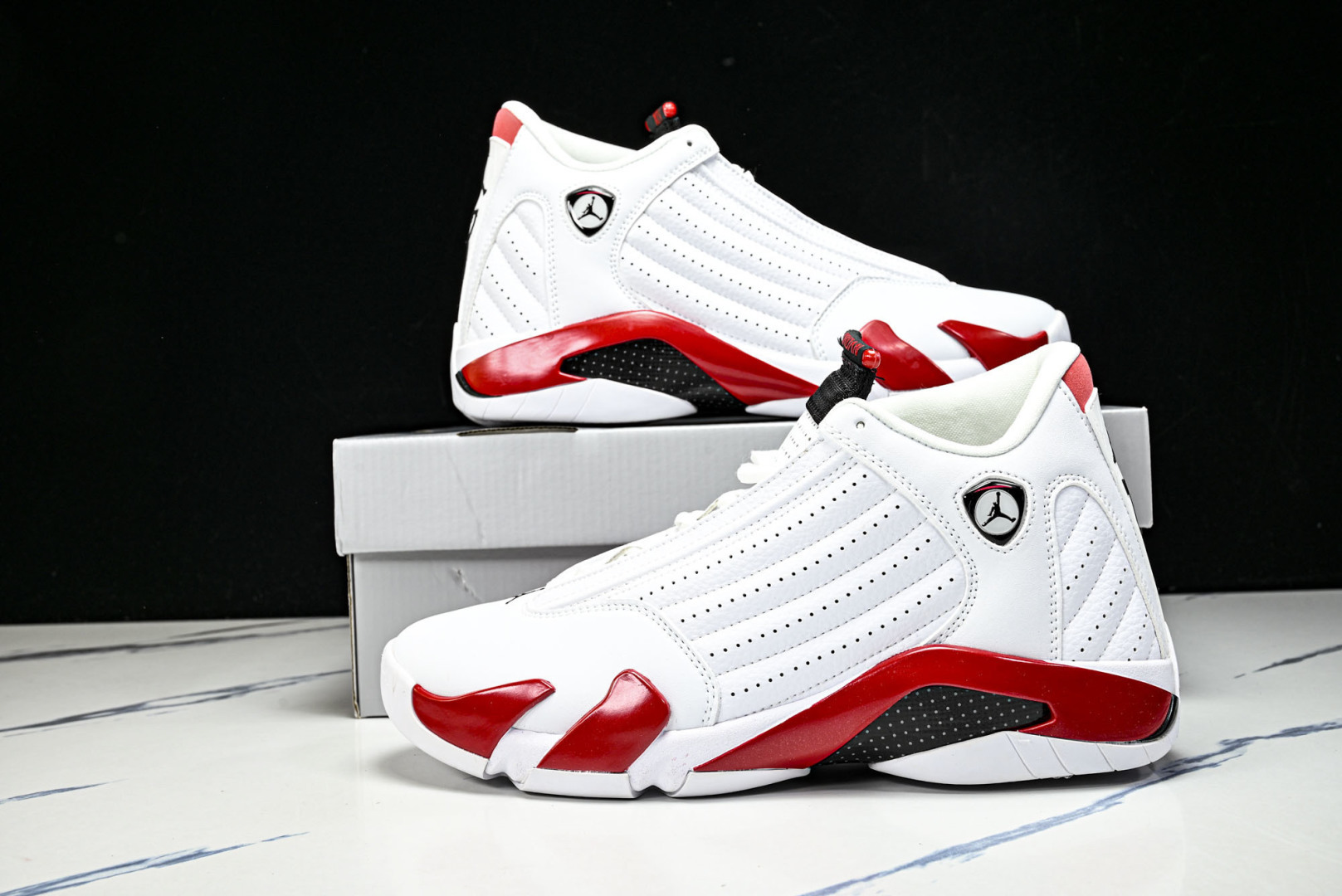 AJ14 尺码40-48.5纯原版出品-Air Jordan 14 Retro ' 白红色 -100 Y