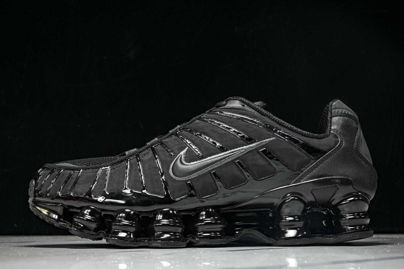 Mam 尺码:39-47.5P:500纯原版出品-NK Shox TL 黑蓝 防滑舒适 低帮 休闲气柱跑