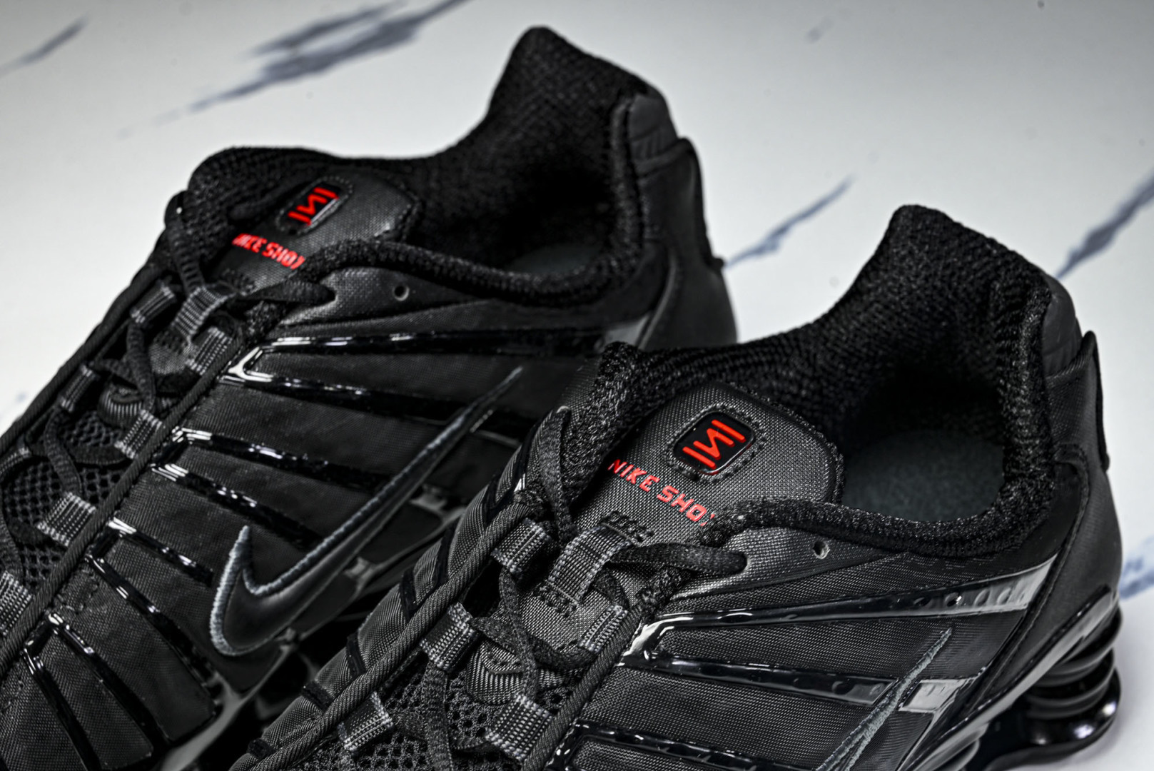 Mam 尺码:39-47.5P:500纯原版出品-NK Shox TL 黑蓝 防滑舒适 低帮 休闲气柱跑