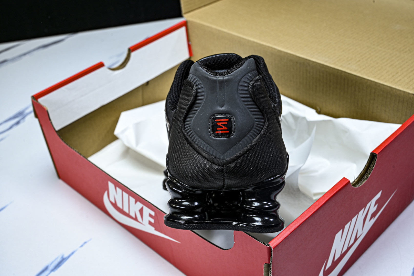 Mam 尺码:39-47.5P:500纯原版出品-NK Shox TL 黑蓝 防滑舒适 低帮 休闲气柱跑